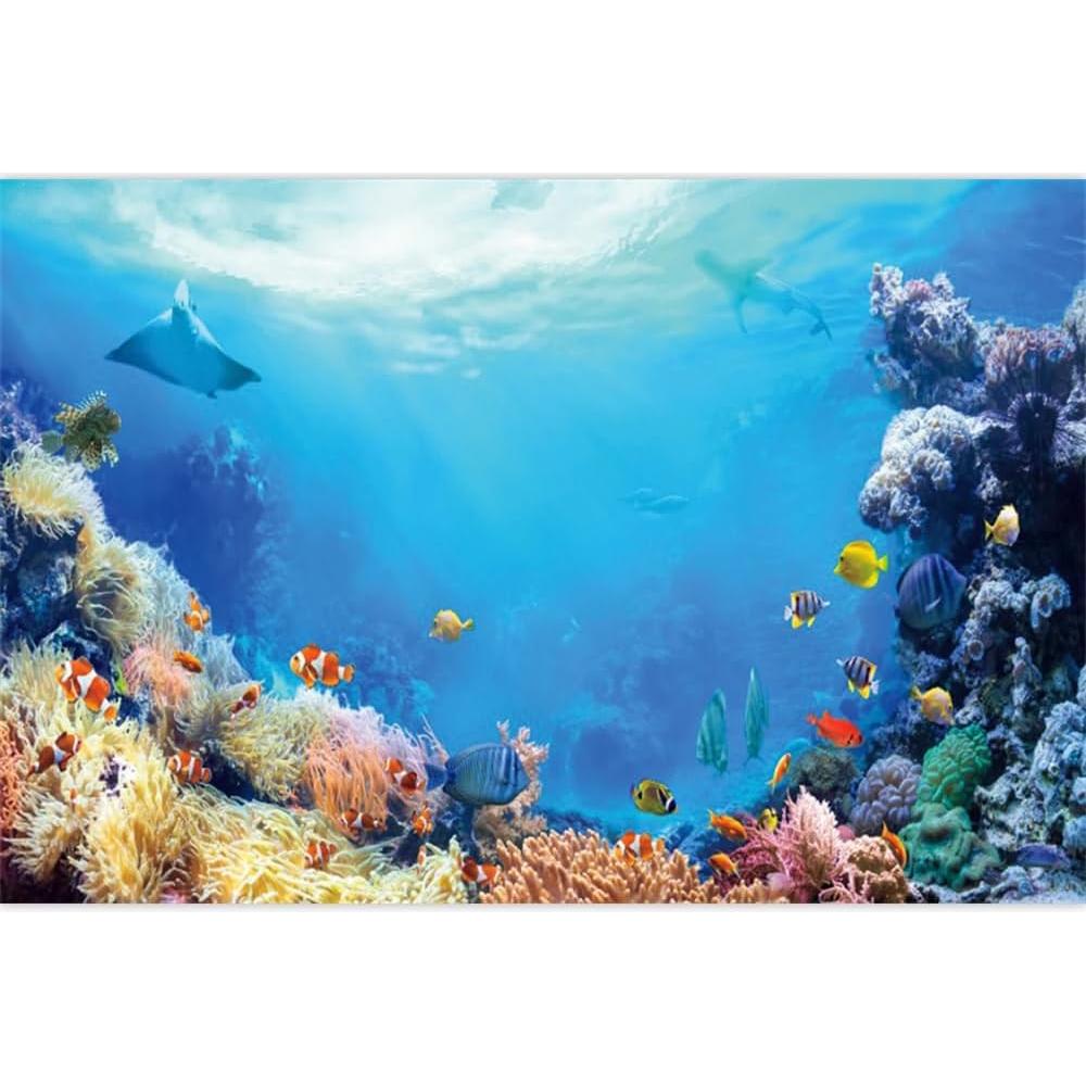 Fondo de Verano Submarino Pnylzzyxh 300x240cm Vinilo Decorativo