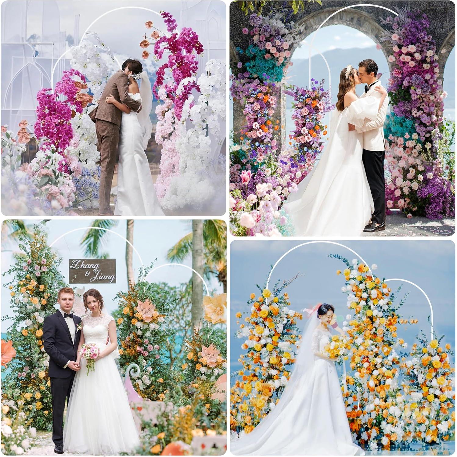 Soporte de Arco Metálico Fomcet 2 Piezas Blanco 2.19m y 1.83m