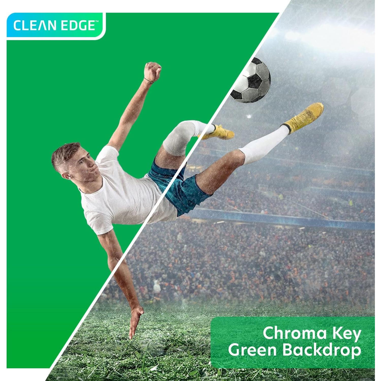 Julius Studio 10 x 20 ft. (W x H) White, Black, Green Backdrop Background Screen Bundle, High Density Premium A+ Grade>200GSM Synthetic Fabric Professional, Wrinkle Resistant, True Chromakey, JSAG845