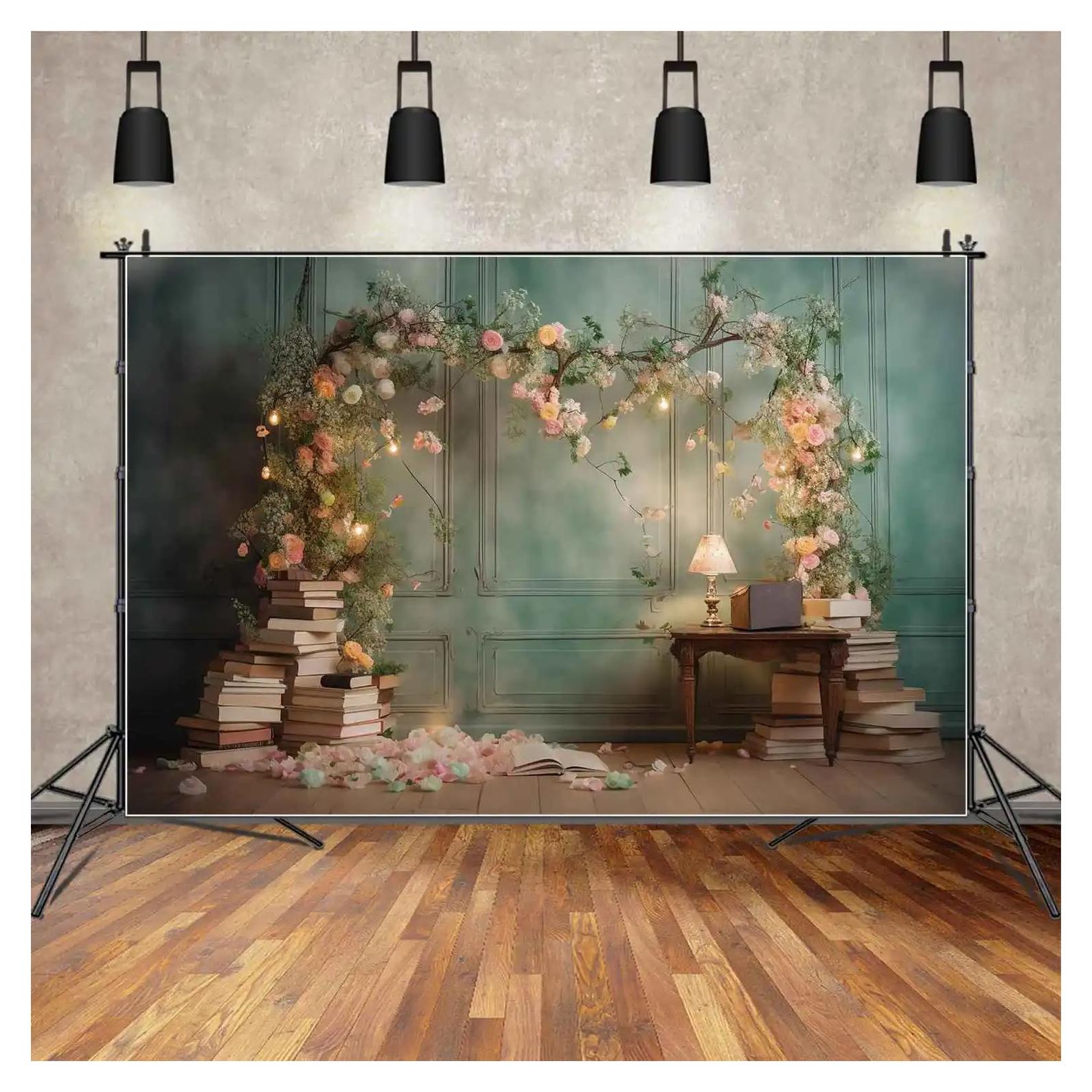 Fondo de Fotografía Floral Vinilo GOINTOIN 240x180cm