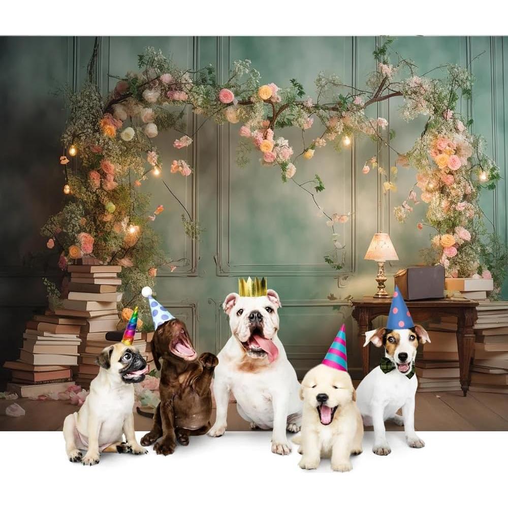 Fondo de Fotografía Floral Vinilo GOINTOIN 240x180cm