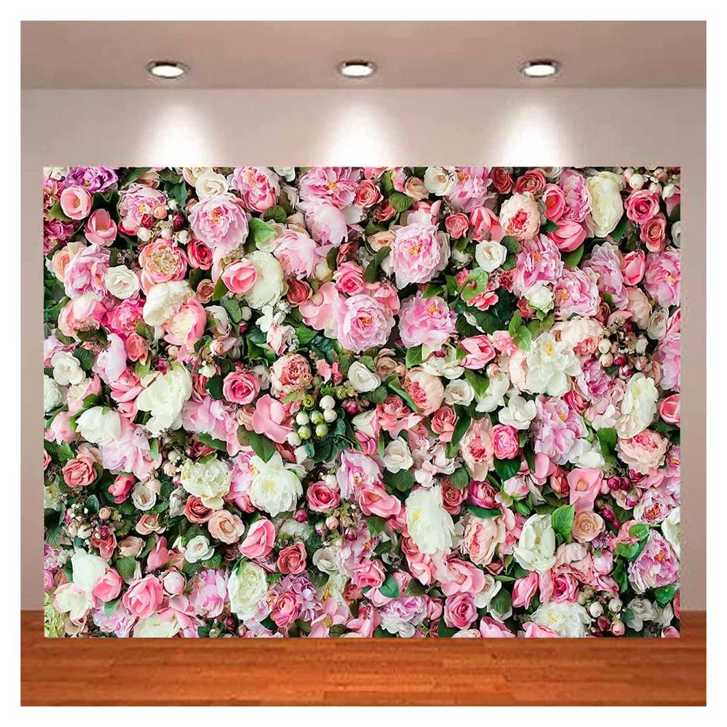 Fondo de Fotografía Floral Rosa 304.8x243.8 cm Estudio de Arte