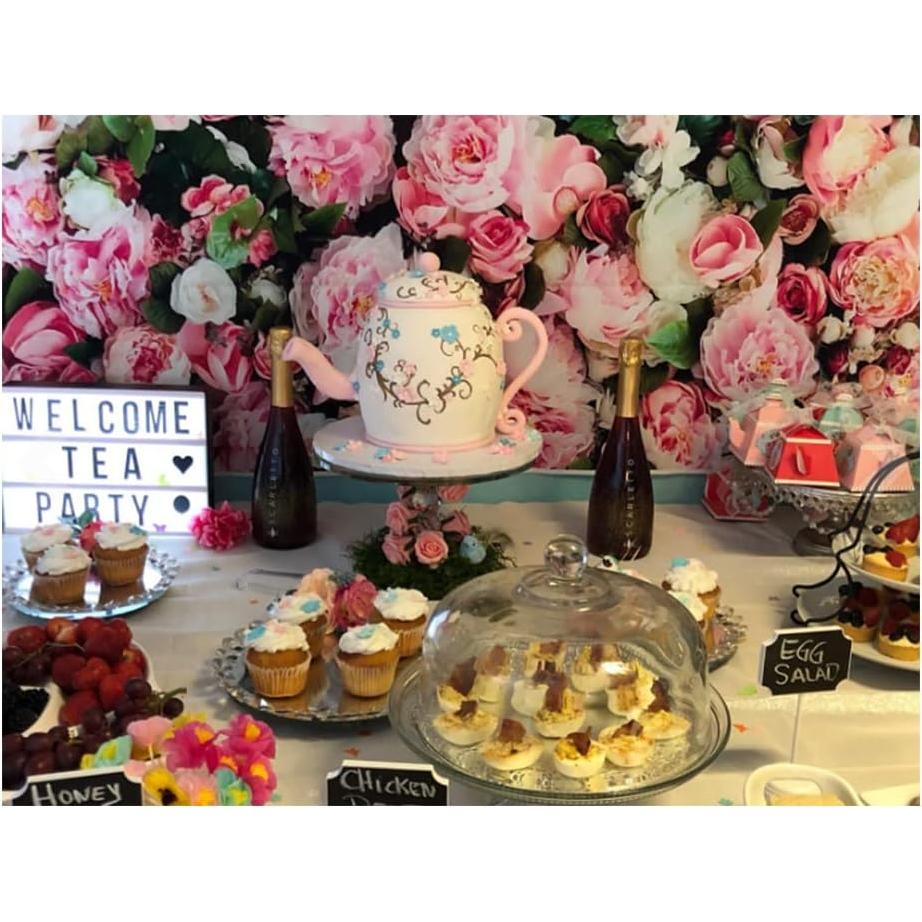 Fondo de Fotografía Floral Rosa 304.8x243.8 cm Estudio de Arte