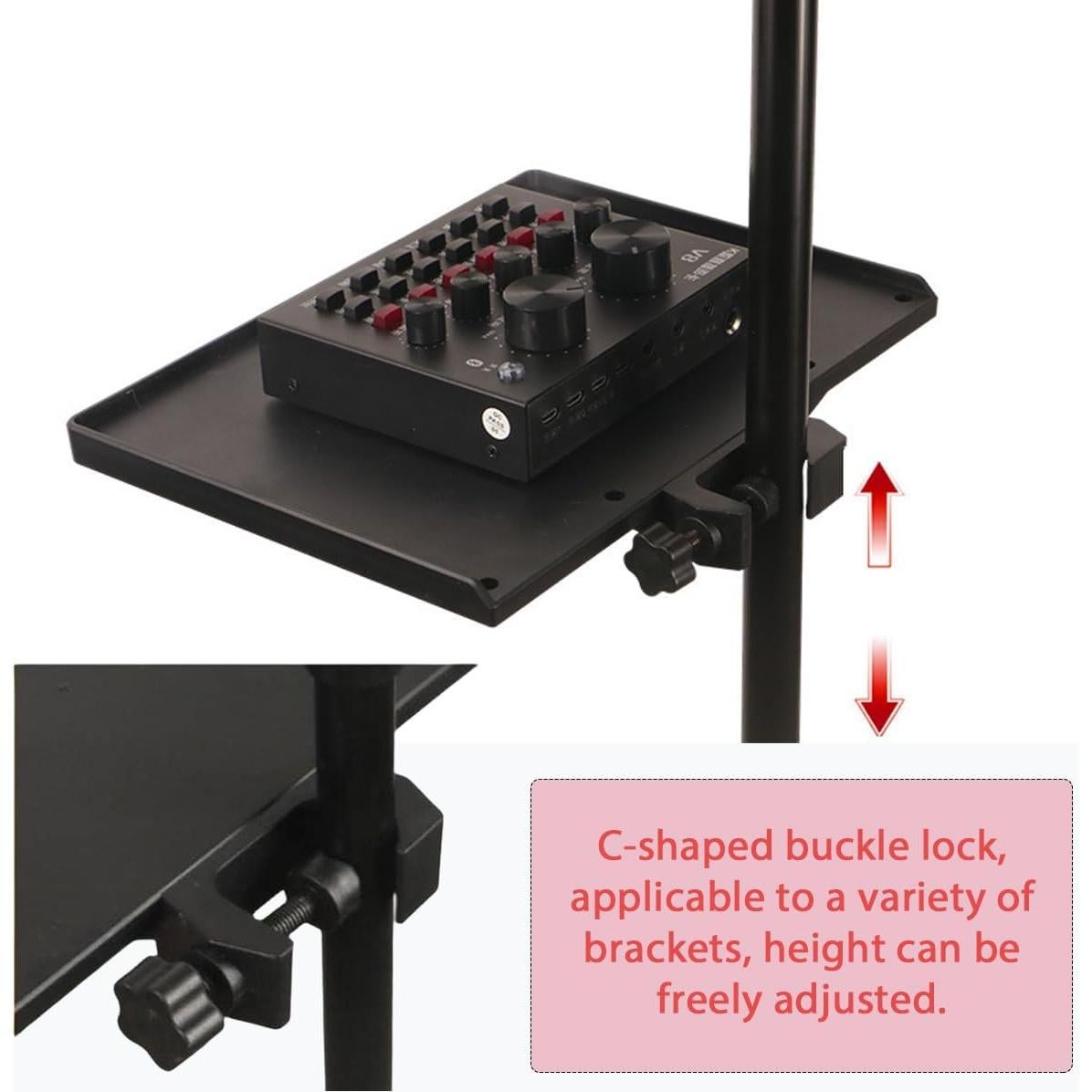 Bandeja Ajustable para Soporte de Micrófono 2 Pcs ABS