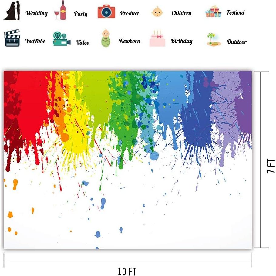Fondo de Salpicaduras de Pintura 3x2.1m MEETSIOY HXMT600