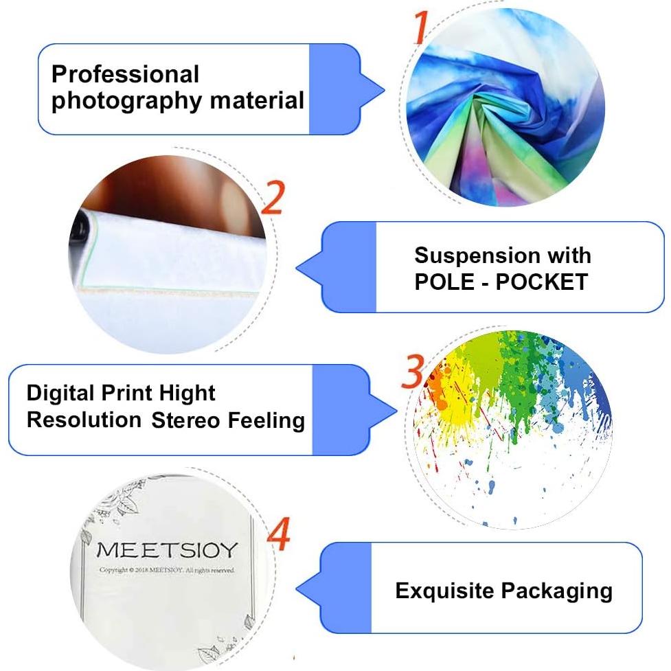 Fondo de Salpicaduras de Pintura 3x2.1m MEETSIOY HXMT600