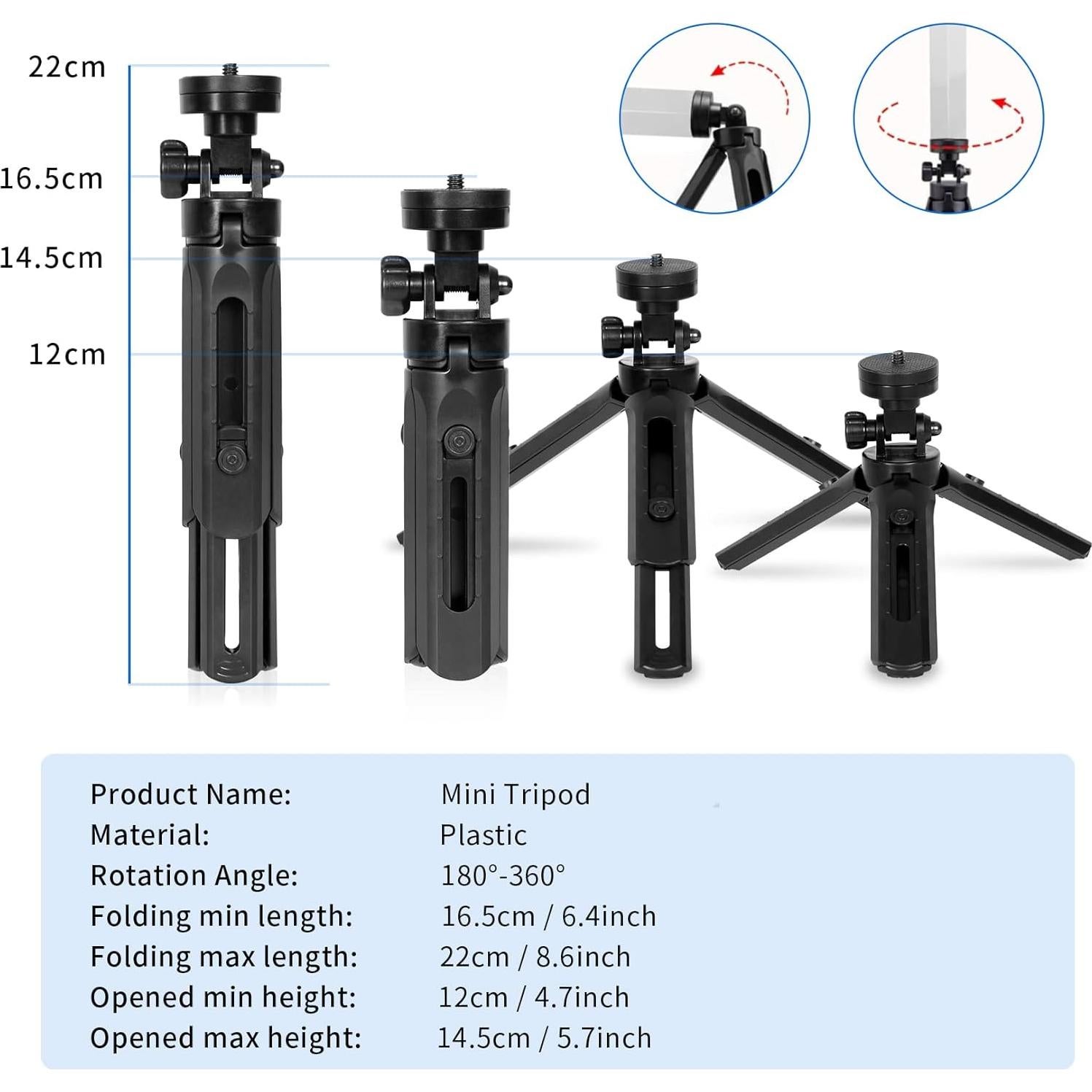Set de Prismas de Fotografía MK Studio con Mini Trípode
