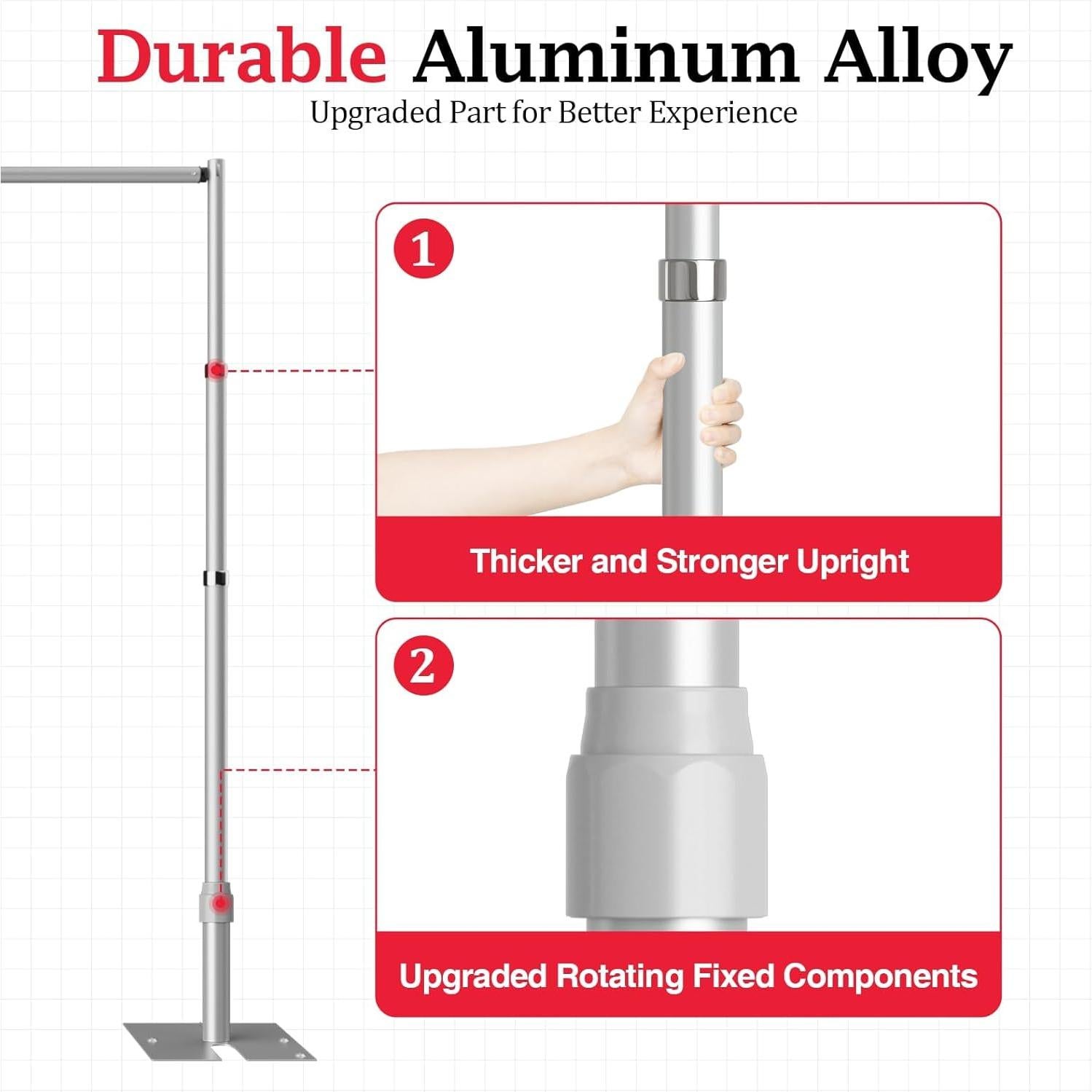Soporte de Fondo Ajustable EMART 3x3m Pesado para Eventos