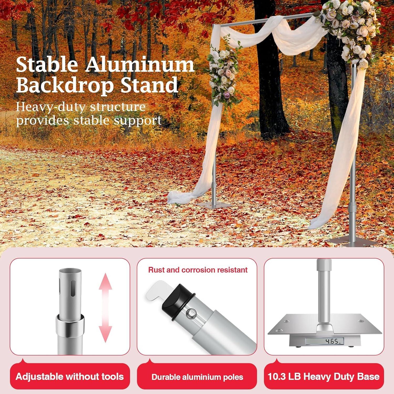 Soporte de Fondo Ajustable EMART 3x3m Pesado para Eventos