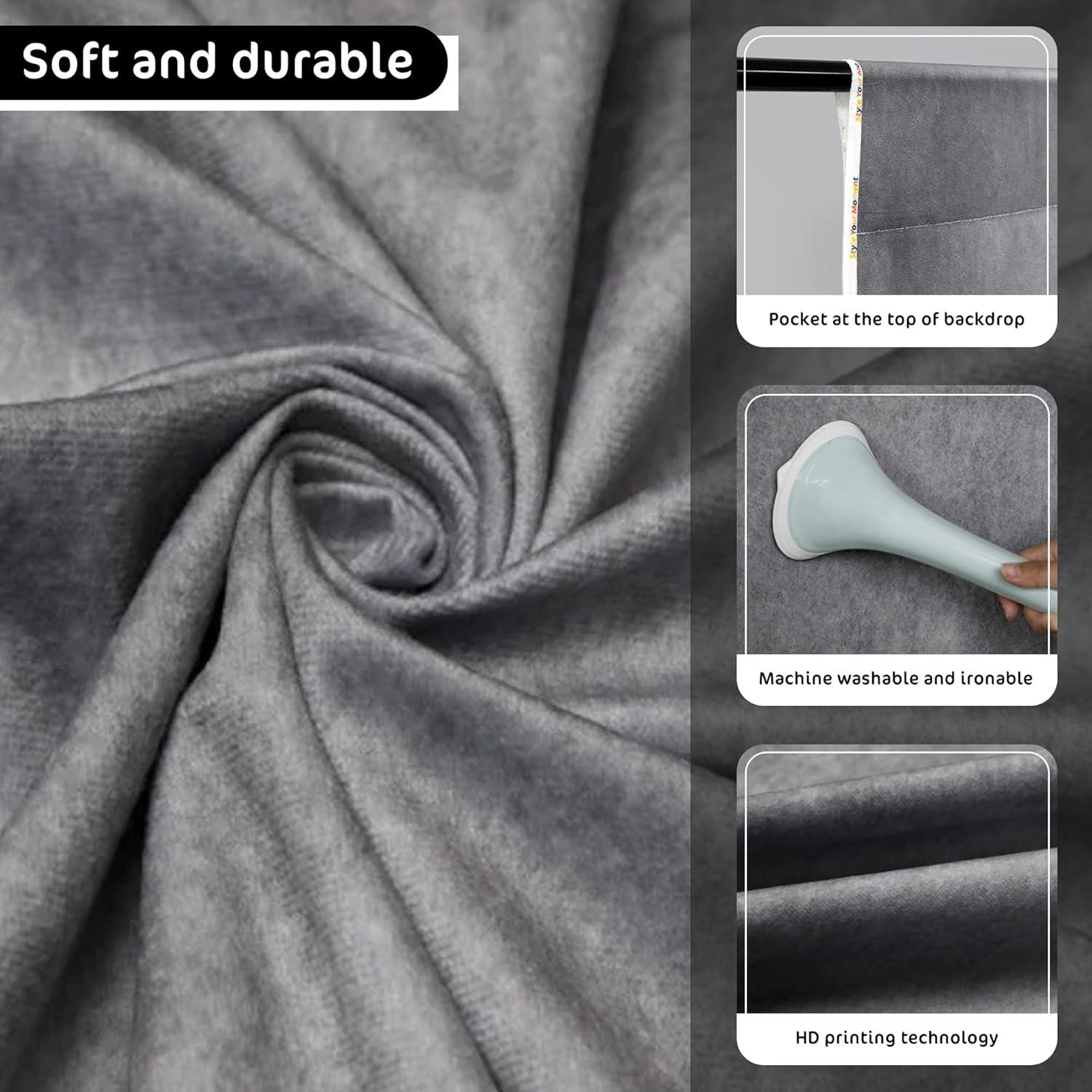 Fondo de Microfibra Kate 2.13x1.52m para Fotografía Familiar