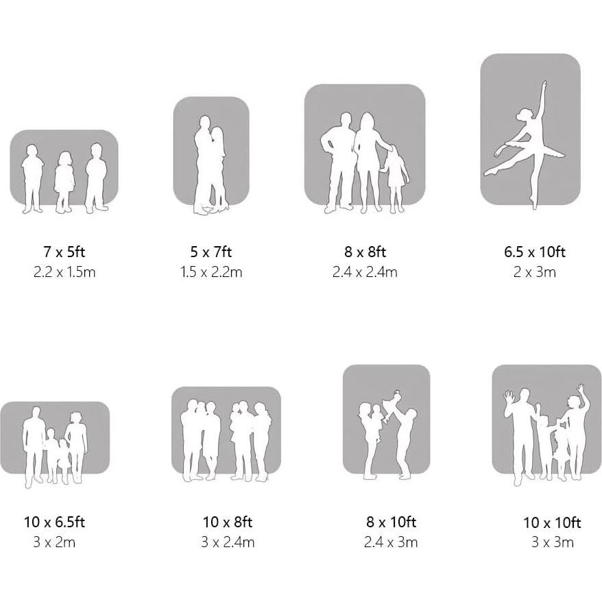 Fondo de Microfibra Kate 2.13x1.52m para Fotografía Familiar