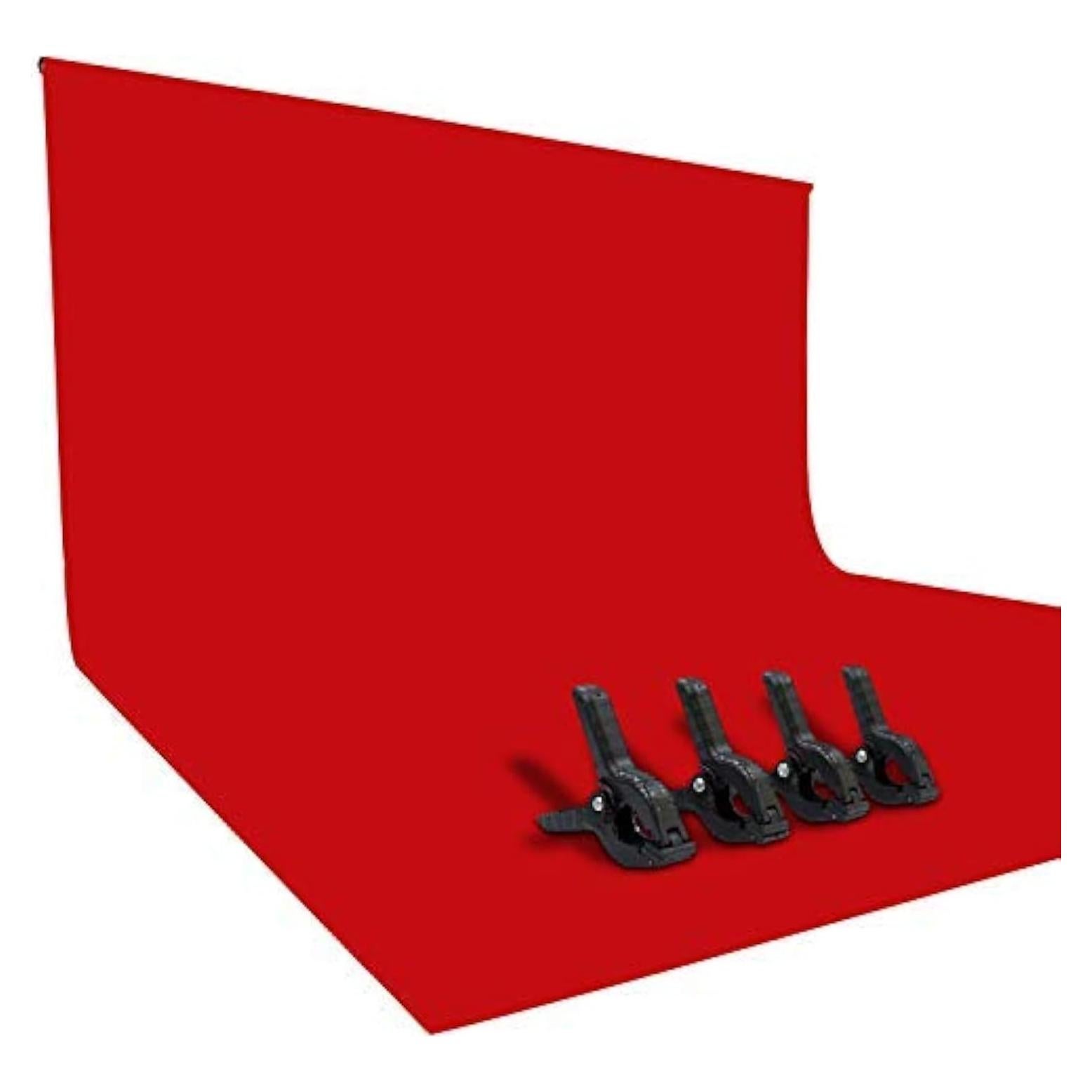 Fondo de Poliéster ISSUNTEX 2.7x4.5 m Rojo para Fotografía