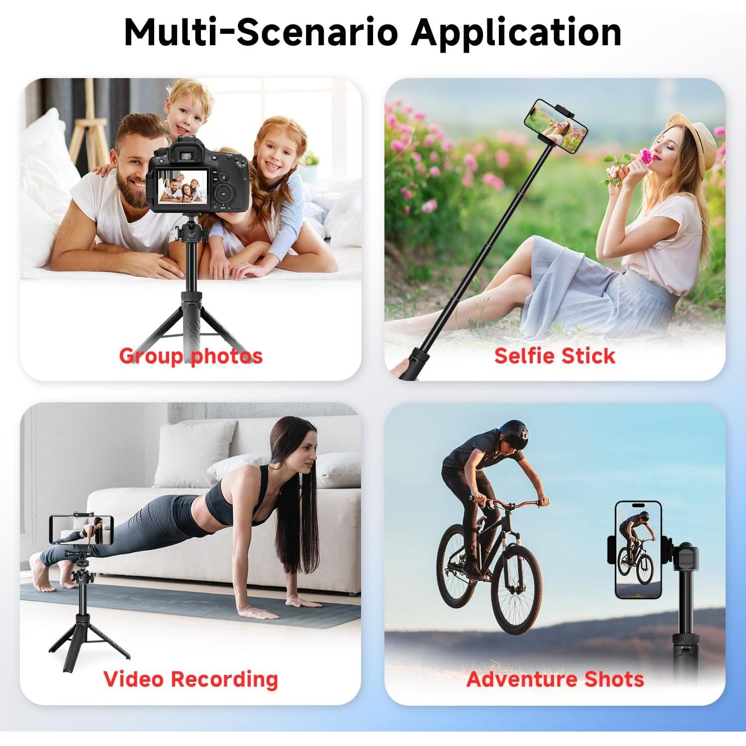 Trípode Mini Extensible OLDSHARK con Cabezal de Bola 360°