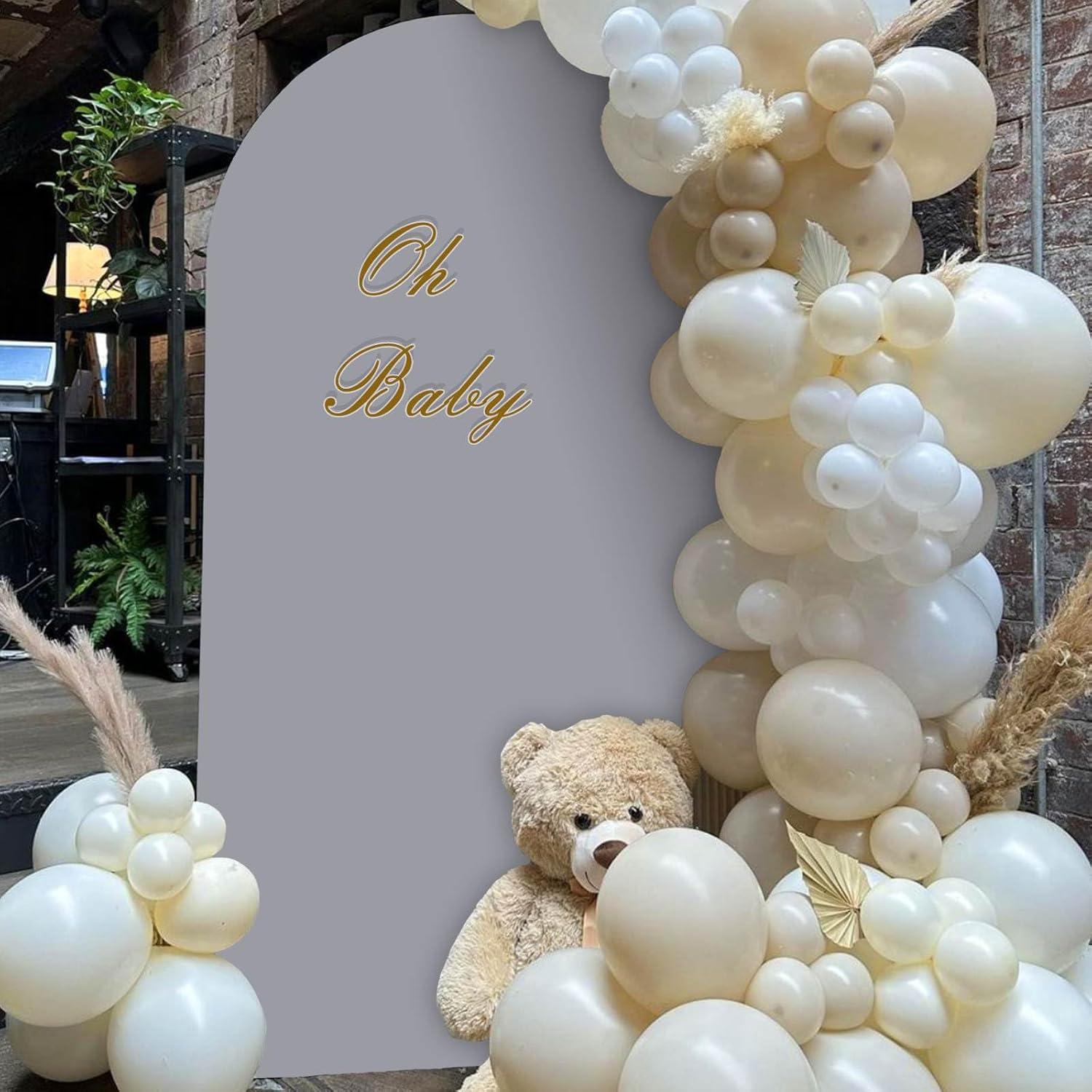 Cubiertas de Arco Spandex Vlakteven 2.2m y 1.8m Gris Claro