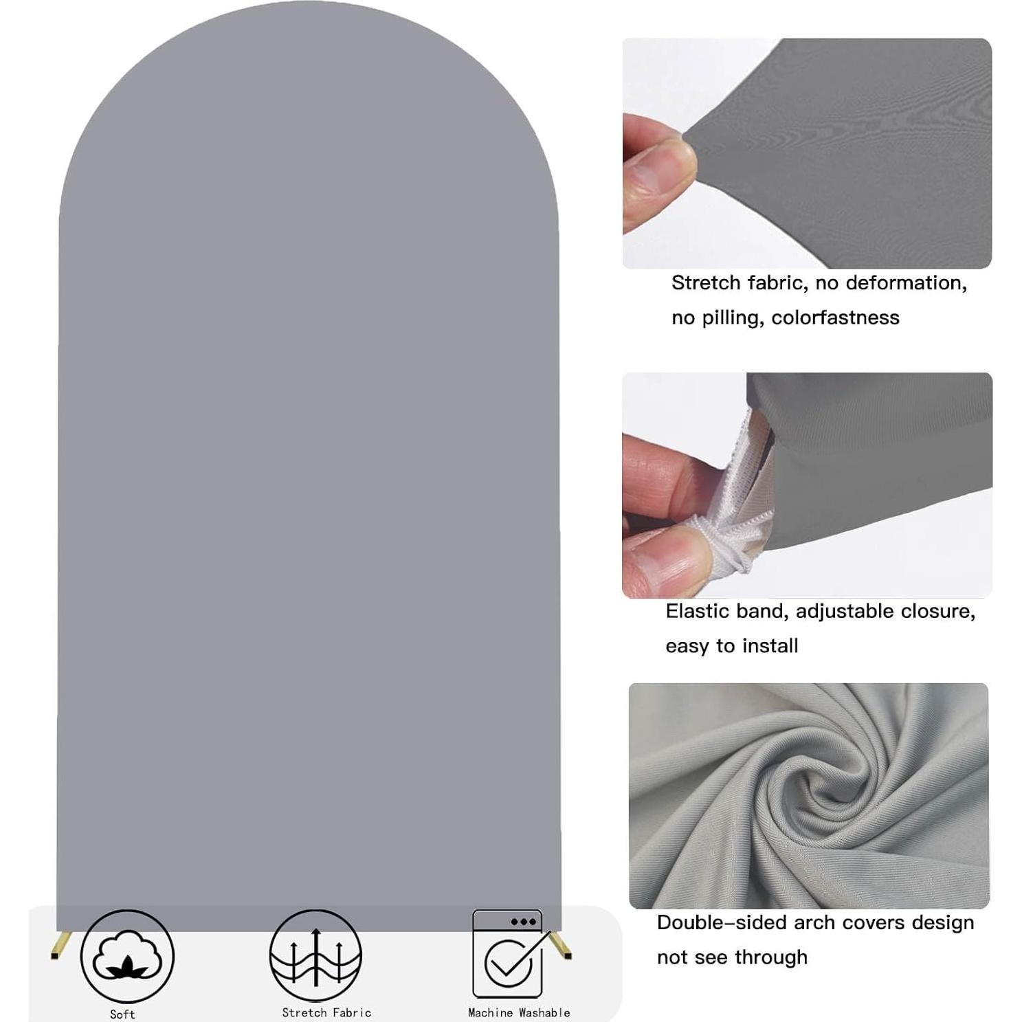 Cubiertas de Arco Spandex Vlakteven 2.2m y 1.8m Gris Claro