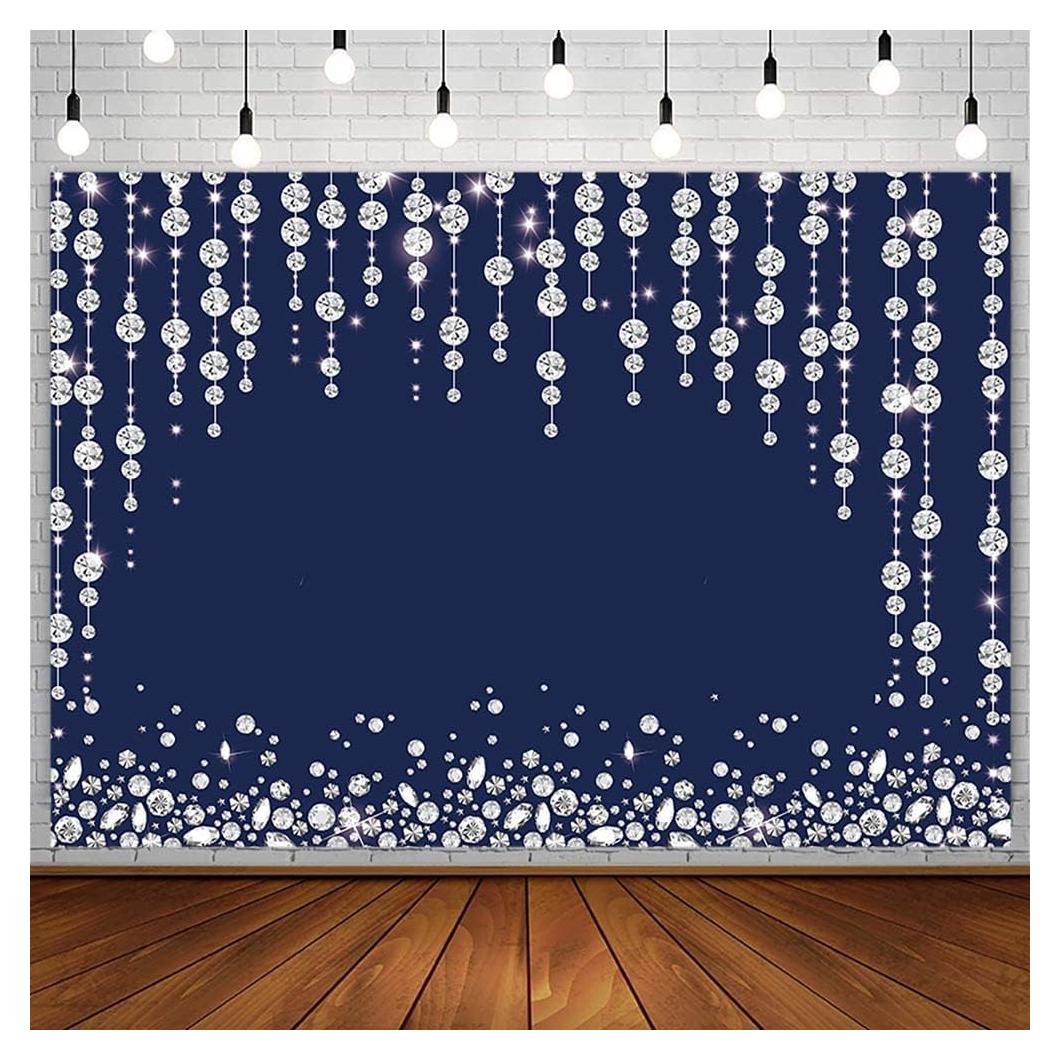 Cortina Fotográfica SENDY 2.1m x 1.5m Azul Marino para Eventos