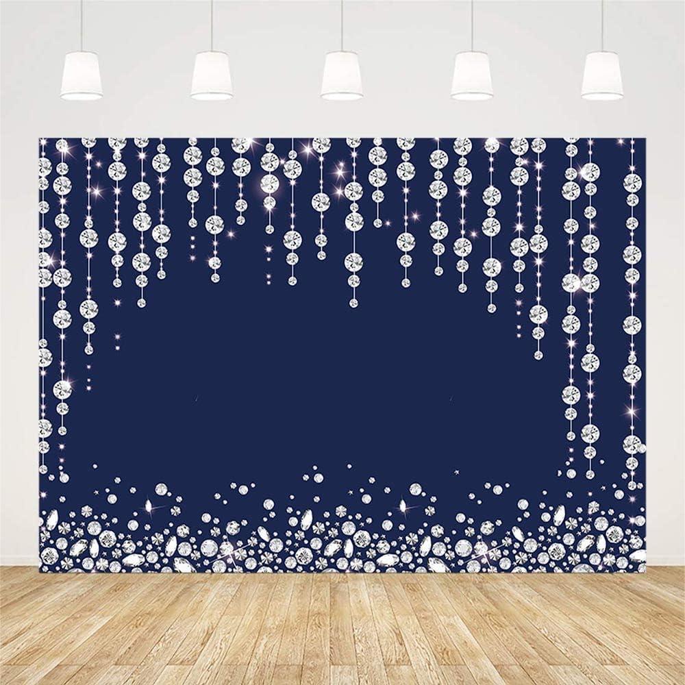 Cortina Fotográfica SENDY 2.1m x 1.5m Azul Marino para Eventos