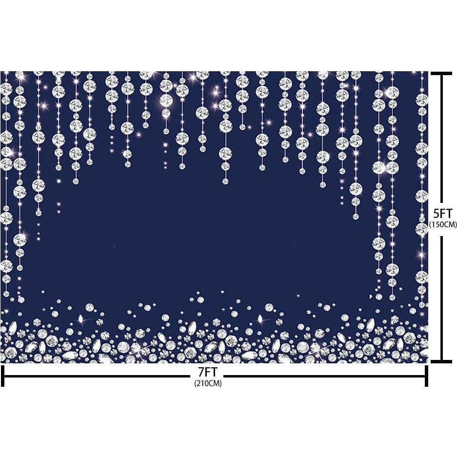 Cortina Fotográfica SENDY 2.1m x 1.5m Azul Marino para Eventos