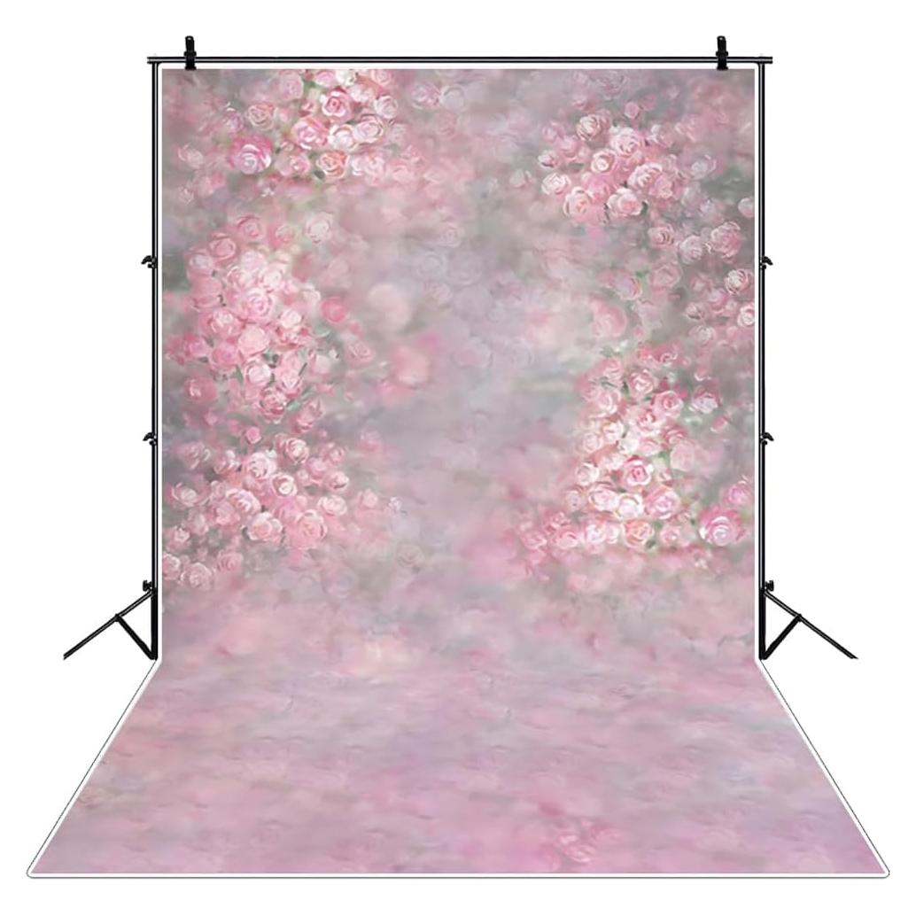 Fondo Fotográfico Flores Rosadas 180x240cm Poliester Action Bloom
