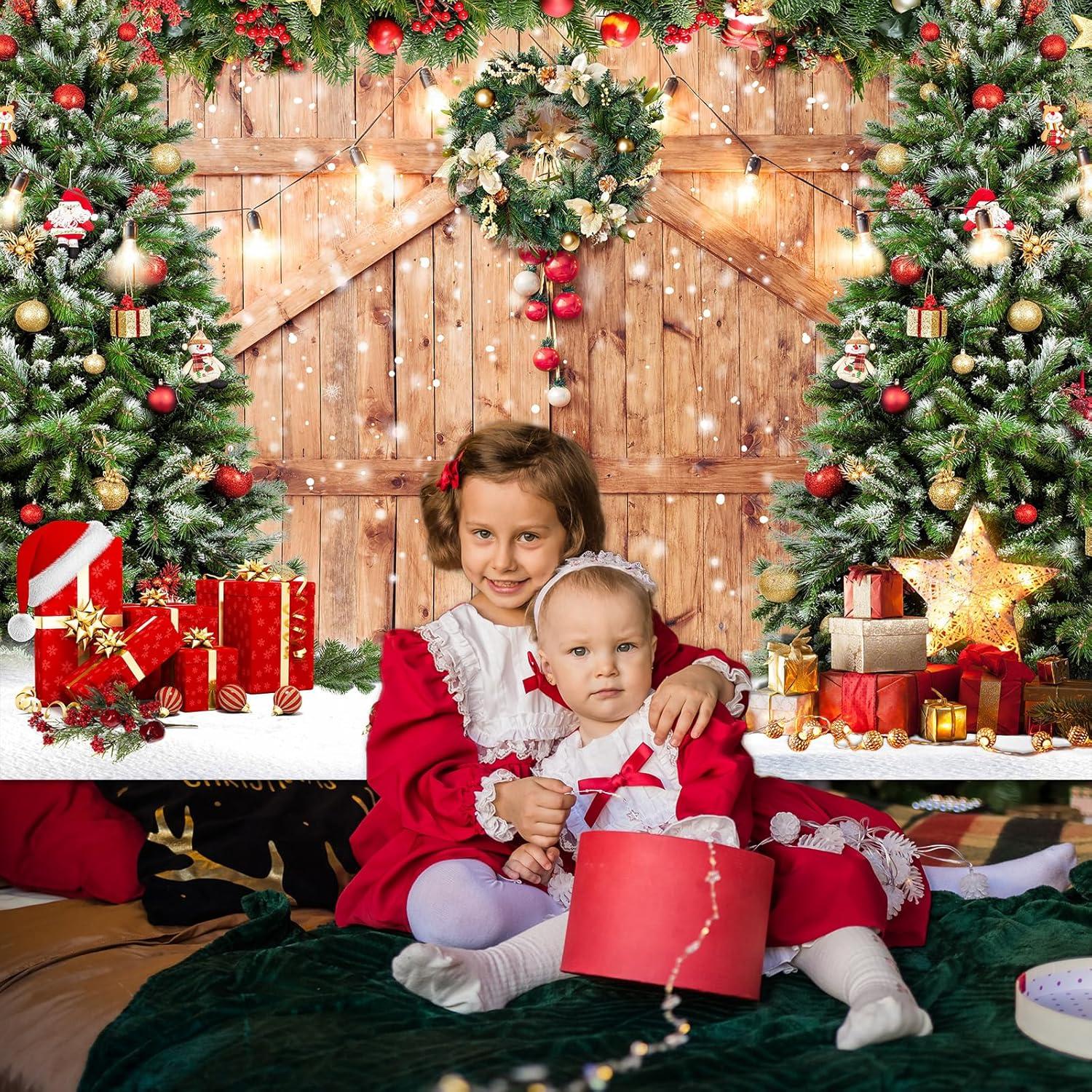 Fondo de Fotografía Navideño Avezano 240x180 cm Algodón