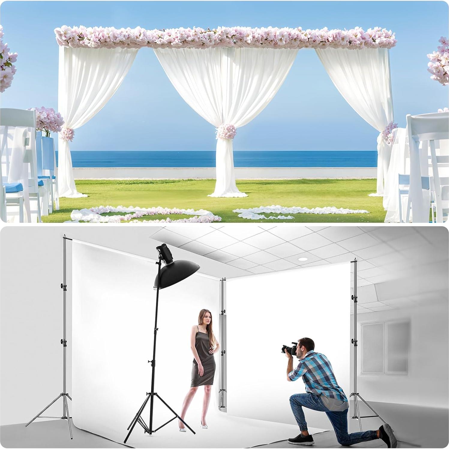 Soporte Ajustable para Fondo EMART 3.05x6.1m con Conector Rotativo