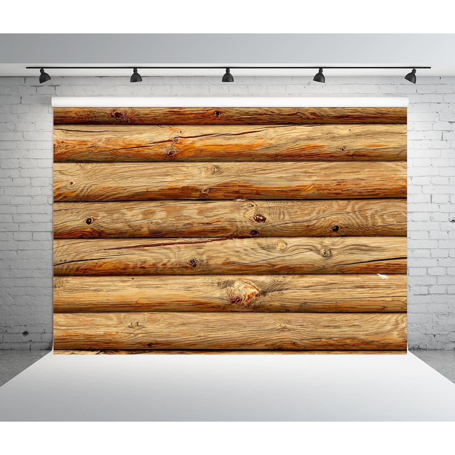 Fondo de Tela BELECO 3m x 2.5m Madera Rústica Decoración