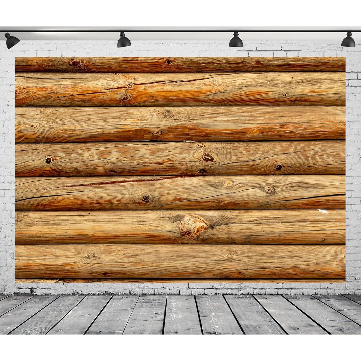 Fondo de Tela BELECO 3m x 2.5m Madera Rústica Decoración