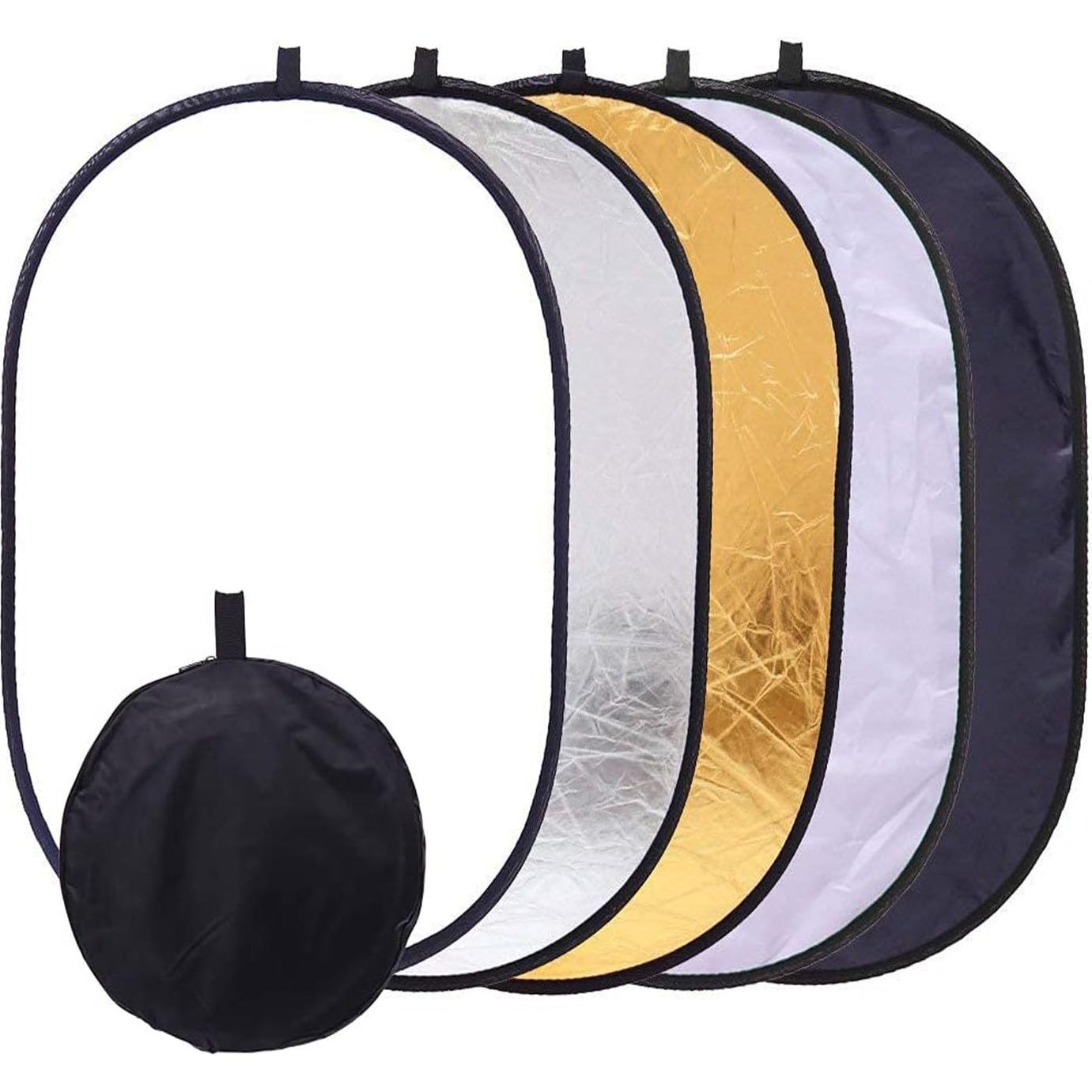 Reflector de Luz 5 en 1 YUOCU 80x120cm Plegable con Bolsa