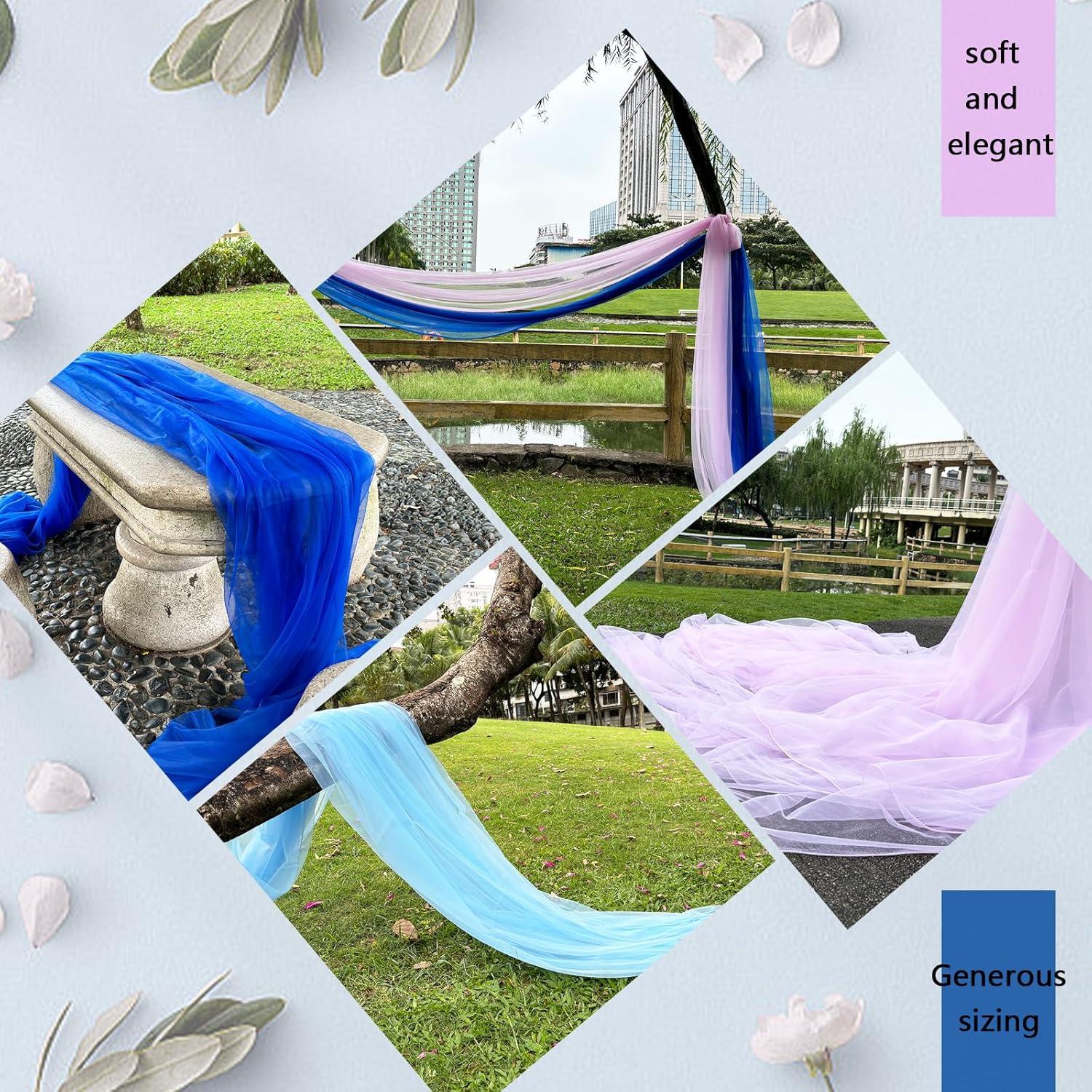 Tela Drapeada para Arco de Boda Bukani Rosa Claro 160x975 cm