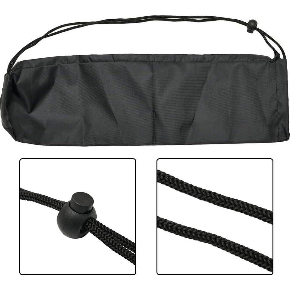 Drawstring Toting Bag Handbag For Mic Light Tripod Stand Monopod Foldable Tripod Bag For Photographic Studio, Light Stand, Black(8.5x43cm)