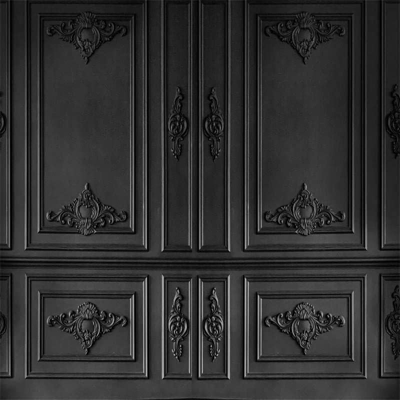 Kate 10×10ft (3×3m) Dark European Style Retro Photo Backdrop Empty Indoor Classics Gypsum Line Wall Photography Background for Photographer Studio Props