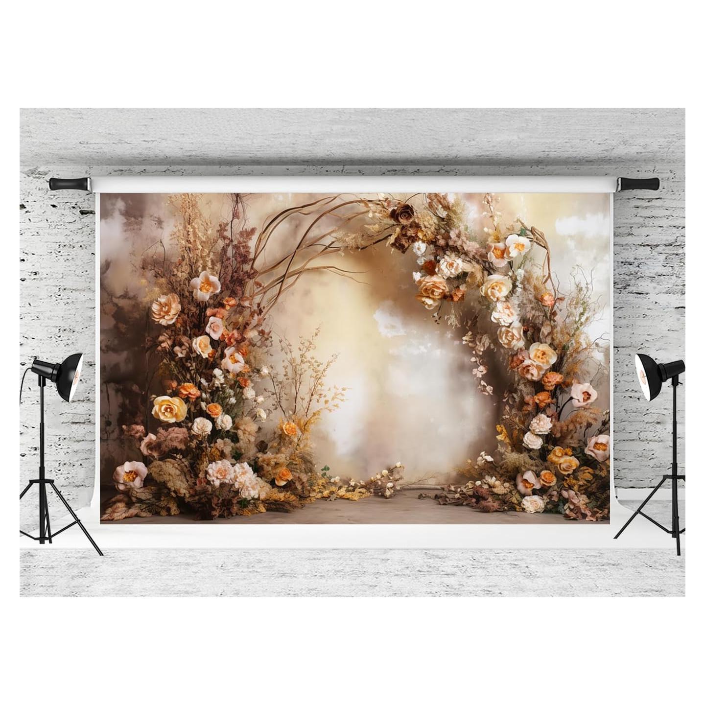 Fondo Fotográfico Vintage Flores Kate 3x2m Microfibra