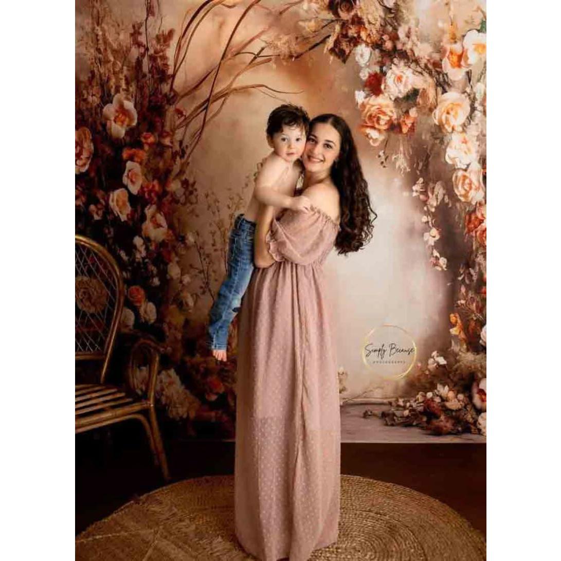 Fondo Fotográfico Vintage Flores Kate 3x2m Microfibra