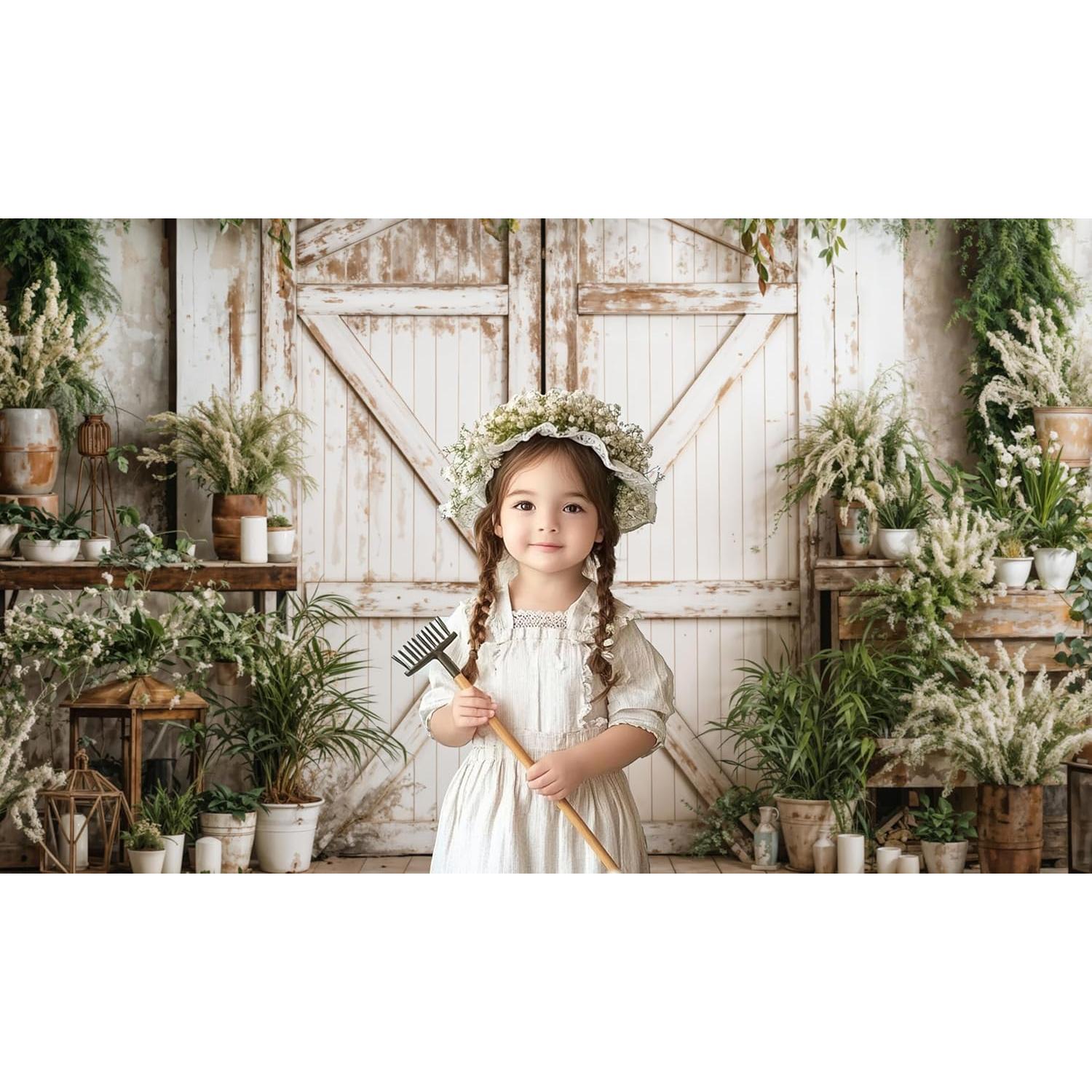 Fondo de Fotografía Kate 2.5x2.5m Microfibra Verde Madera