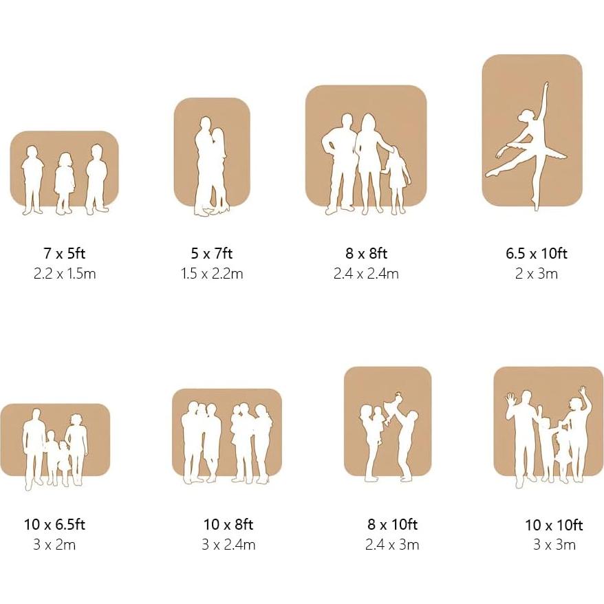 Fondo de Fotografía Kate 2.5x2.5m Microfibra Verde Madera