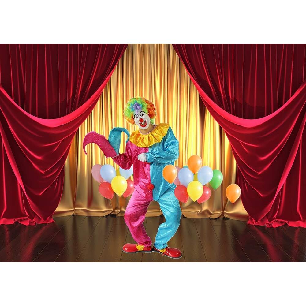 Fondo Fotográfico Qian 210x150 cm 3D Teatro Dorado y Rojo