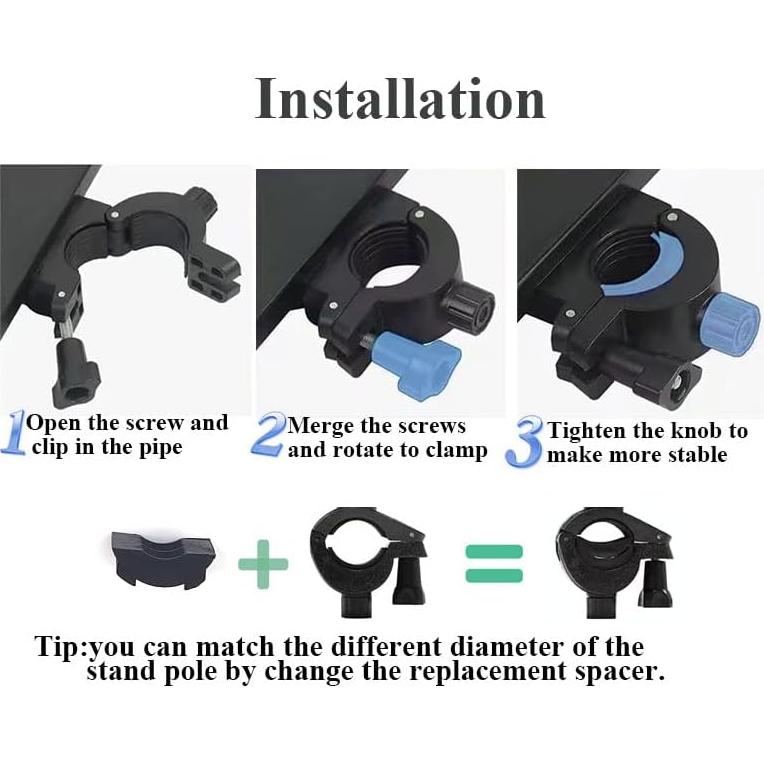 Soporte de Micrófono Universal Coret con Bandeja Plástica 27x20.5cm