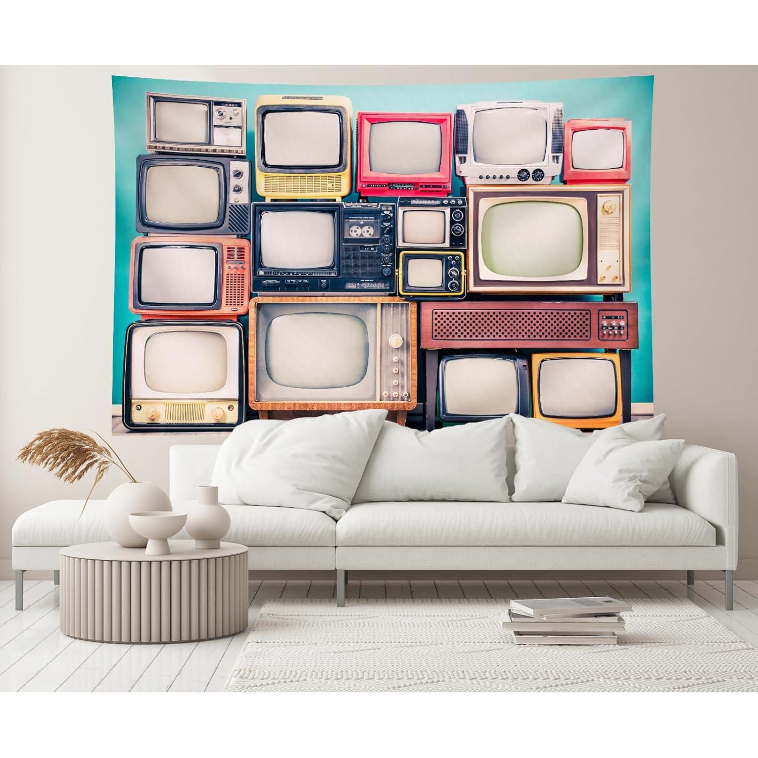 Fondo Retro de TV 4.5x3m CHNYWORK Microfibra Azul Menta