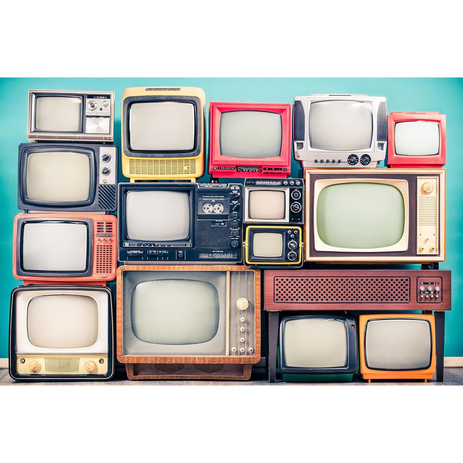 Fondo Retro de TV 4.5x3m CHNYWORK Microfibra Azul Menta