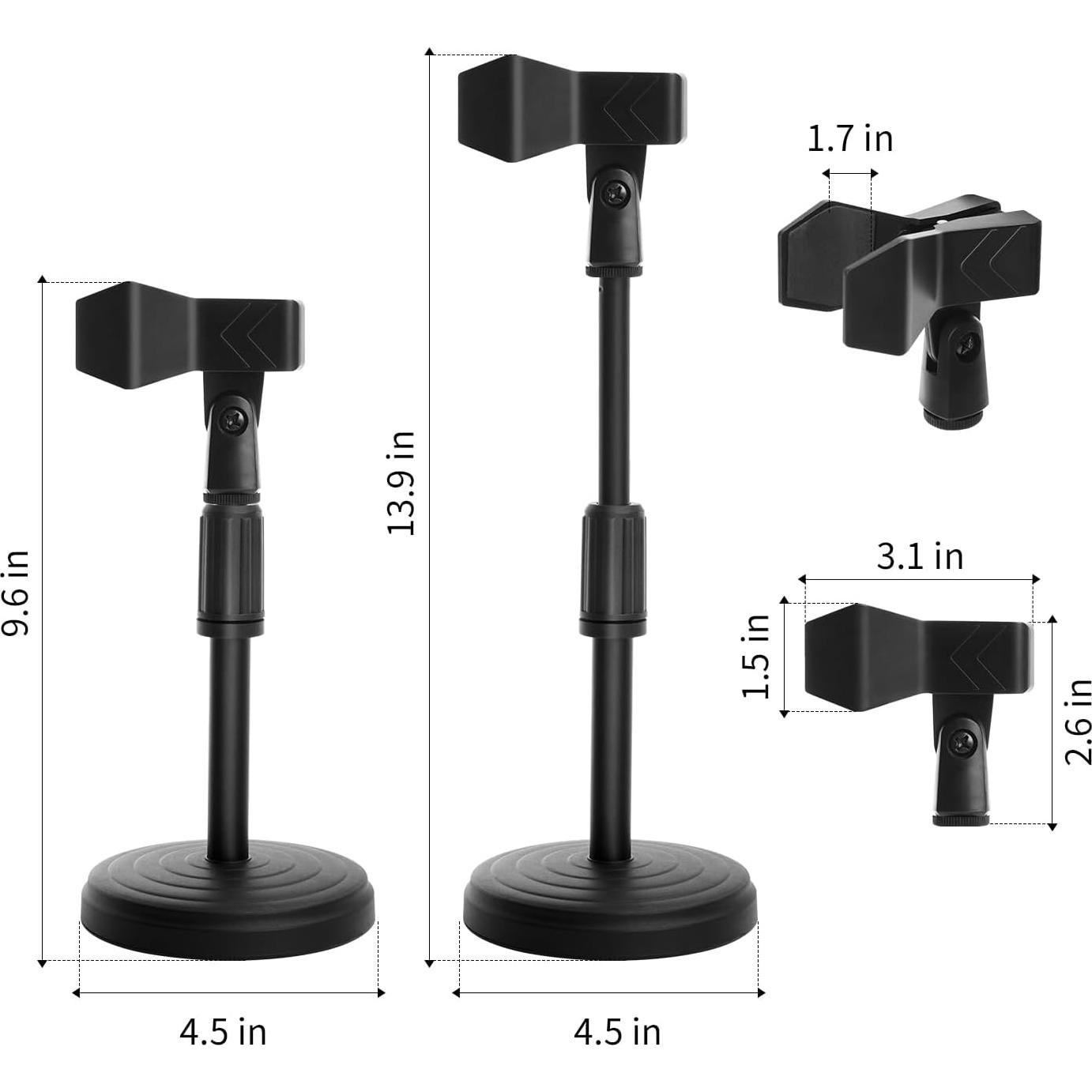 Soporte de Micrófono de Escritorio Ajustable MS06 - 35.6 cm