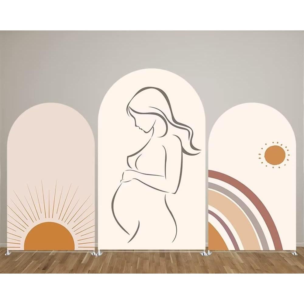 Cubierta de Telón de Fondo Arqueada Doble Cara 120x210 cm