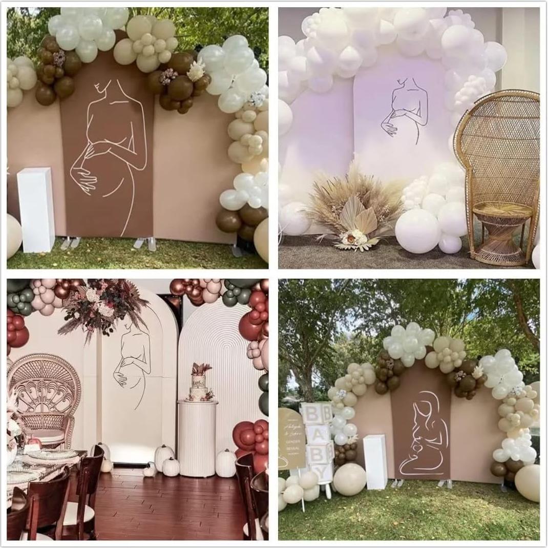 Cubierta de Telón de Fondo Arqueada Doble Cara 120x210 cm