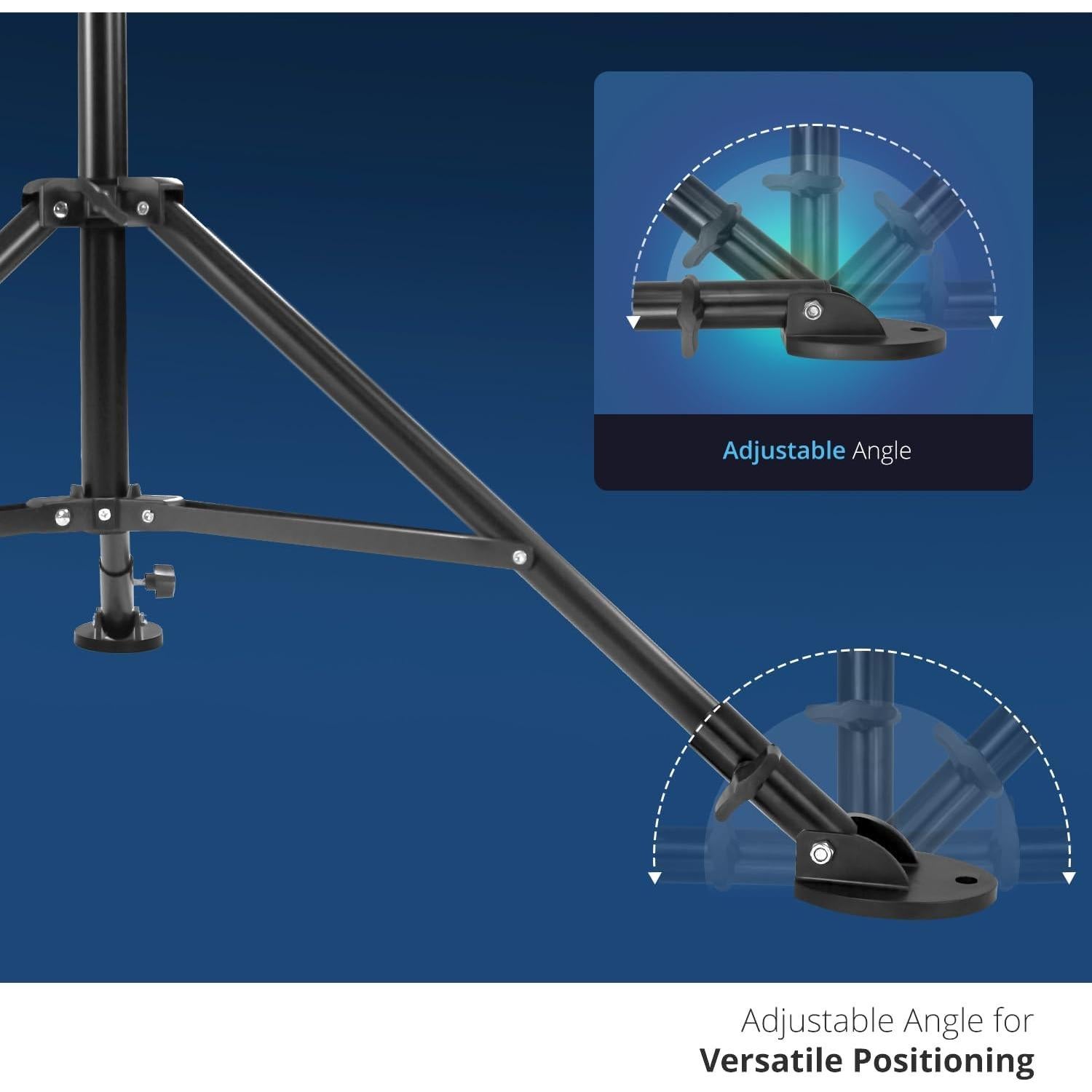 Julius Studio [6 Pack] Backdrop Stands Outdoor Shoe Mount Foot Pad, Tripod Locking on Soil, Grass, Soft Ground, Fixing Anchor, Angle Adjustable Sleeve Holder Stabilizer for Outdoor Events, JSAG858