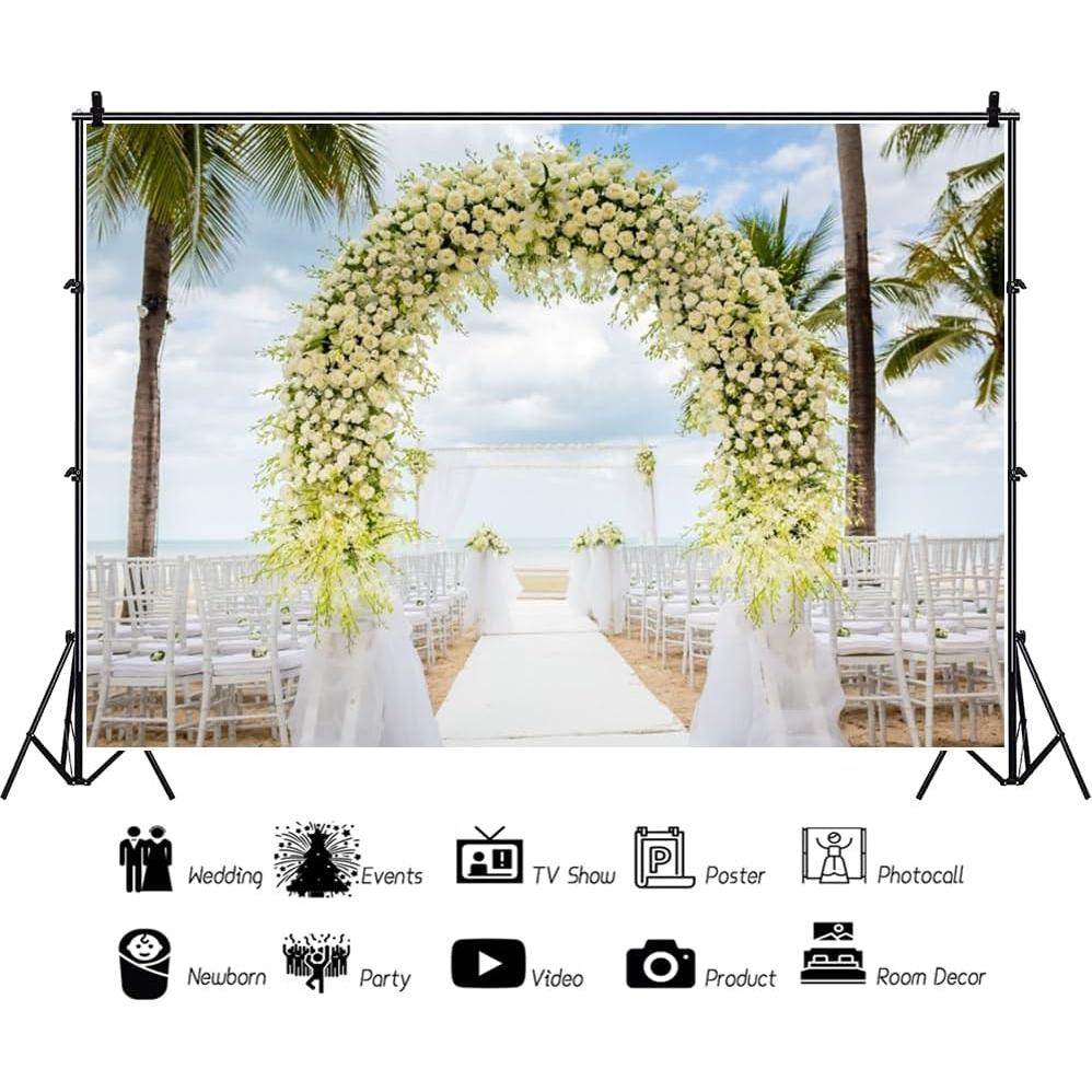 Fondo Fotográfico Vinilo 7x5ft Verde Claro ZARROUEA