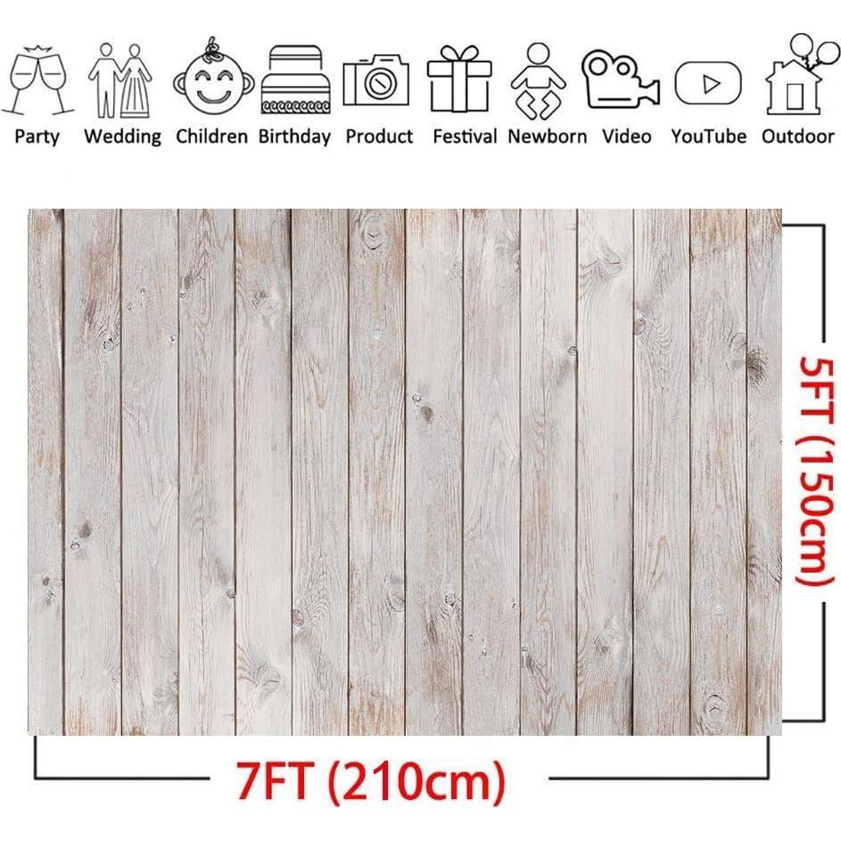 Fondo de Vinilo Gris Madera LTLYH 2.1x1.5m para Fotografía