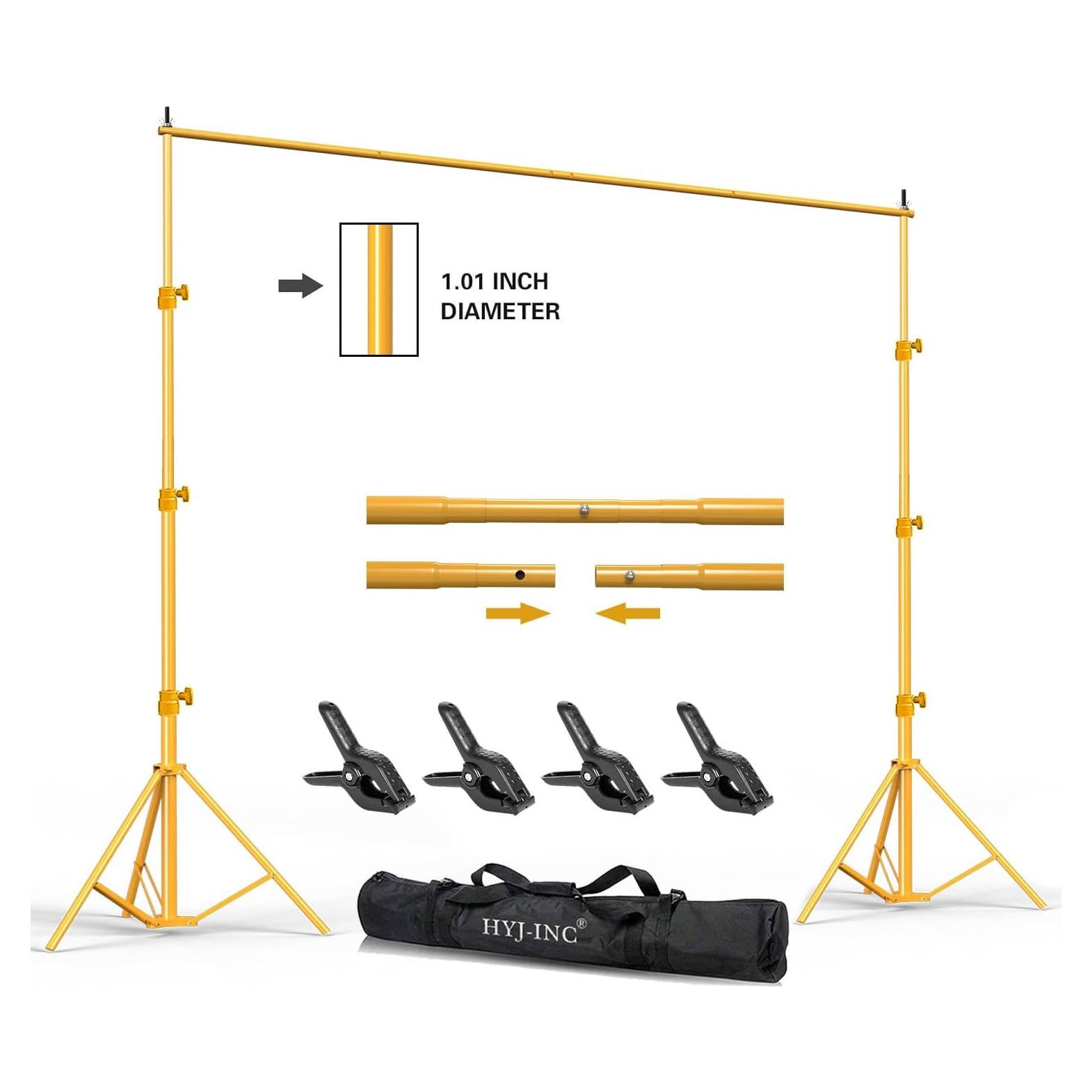 Soporte de Fondo Ajustable HYJ-1022 3 a 2.6 m con Bolsa