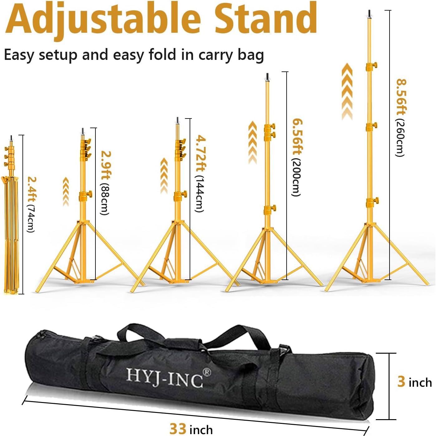 Soporte de Fondo Ajustable HYJ-1022 3 a 2.6 m con Bolsa