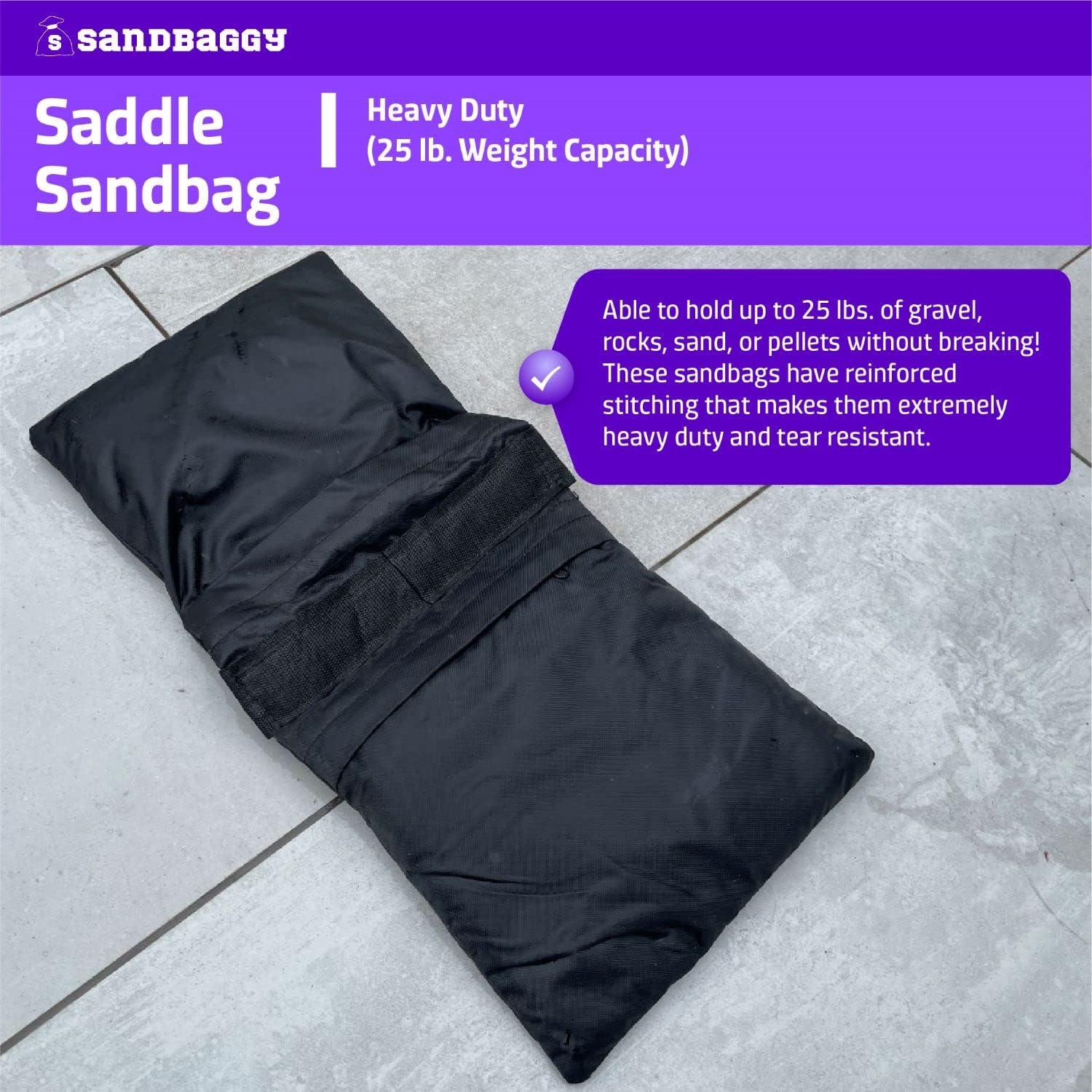 Bolsas de Arena Vacías Sandbaggy con Clip - 11.34 kg Capacidad
