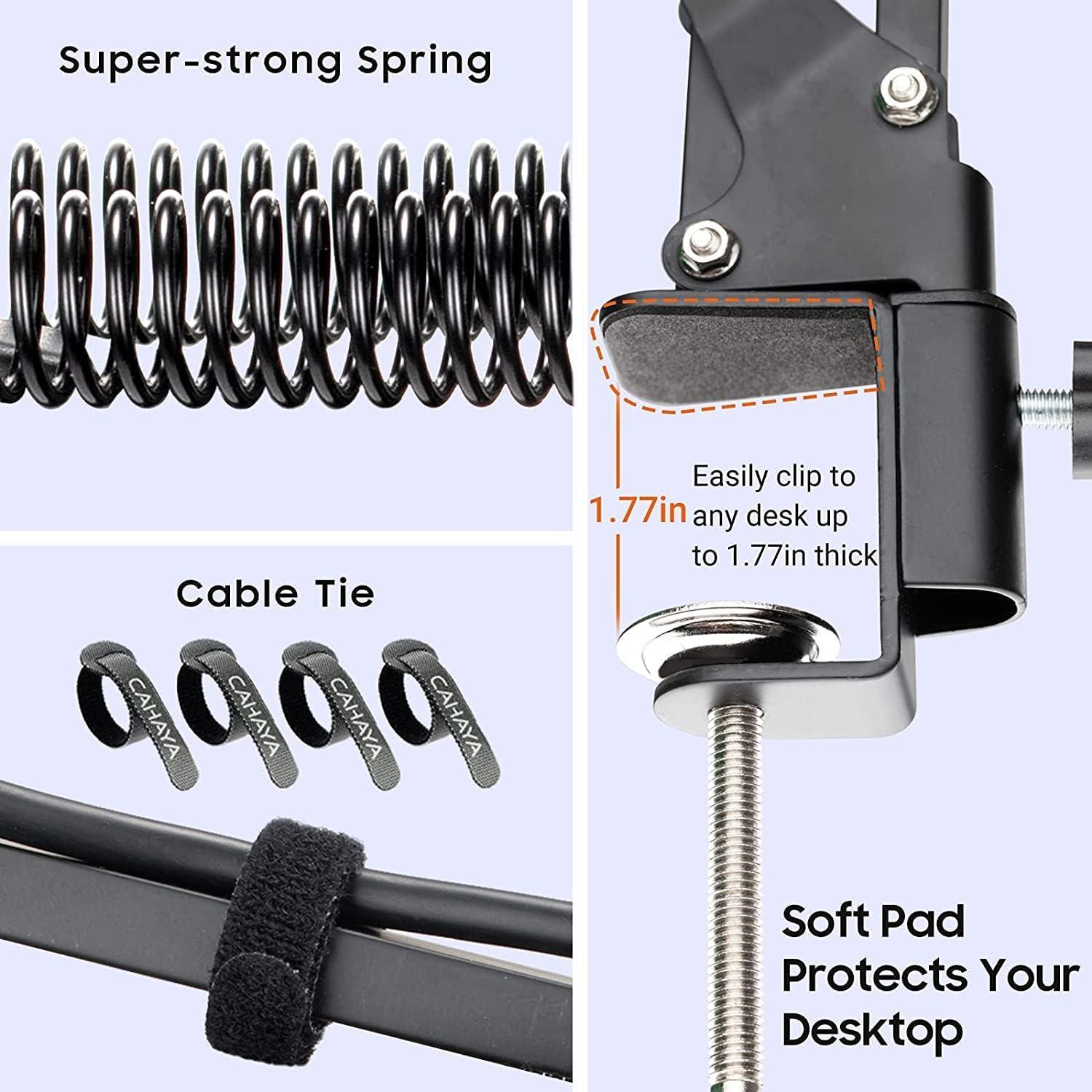 Soporte de Micrófono CAHAYA Brazo de Suspensión Negro CY0262-1