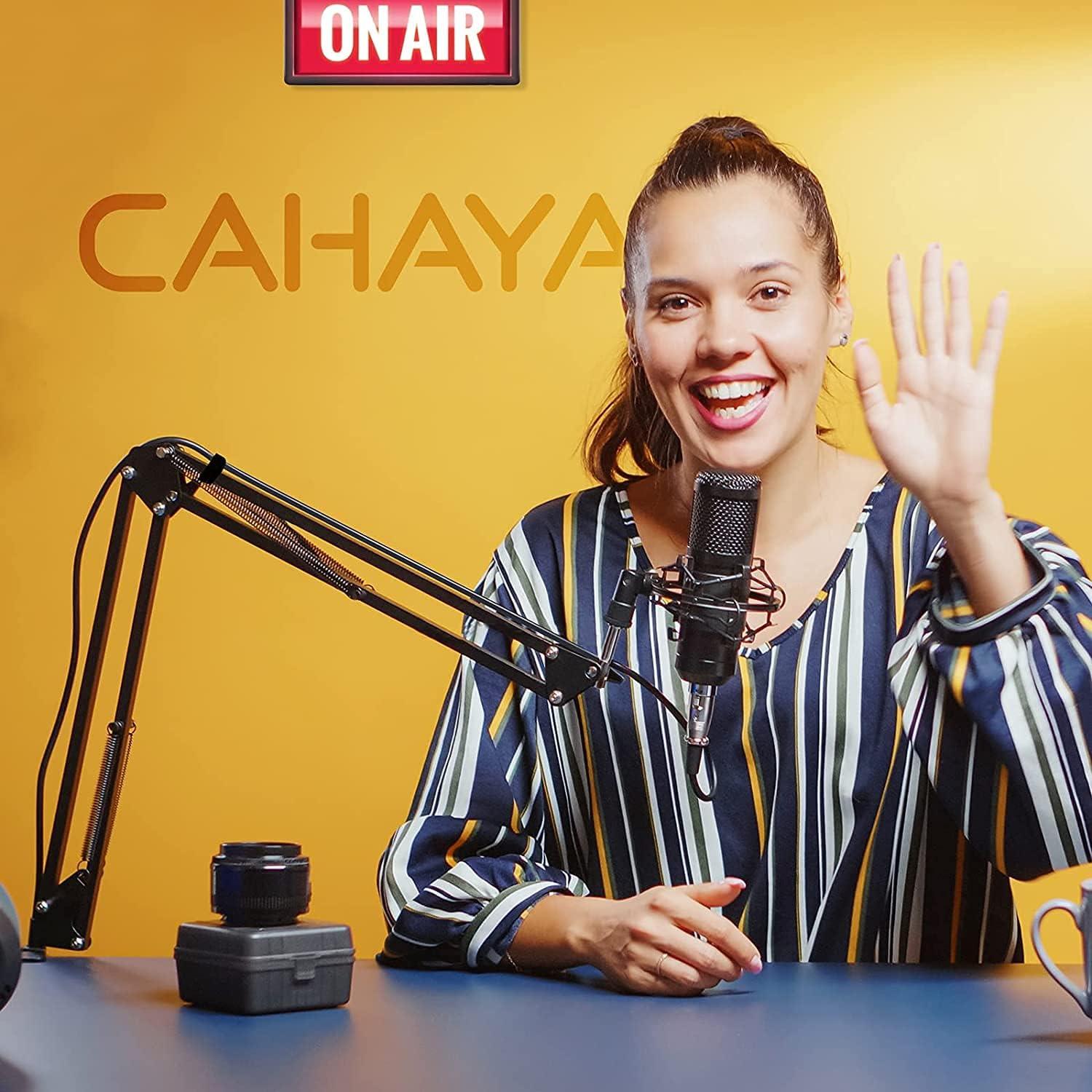 Soporte de Micrófono CAHAYA Brazo de Suspensión Negro CY0262-1